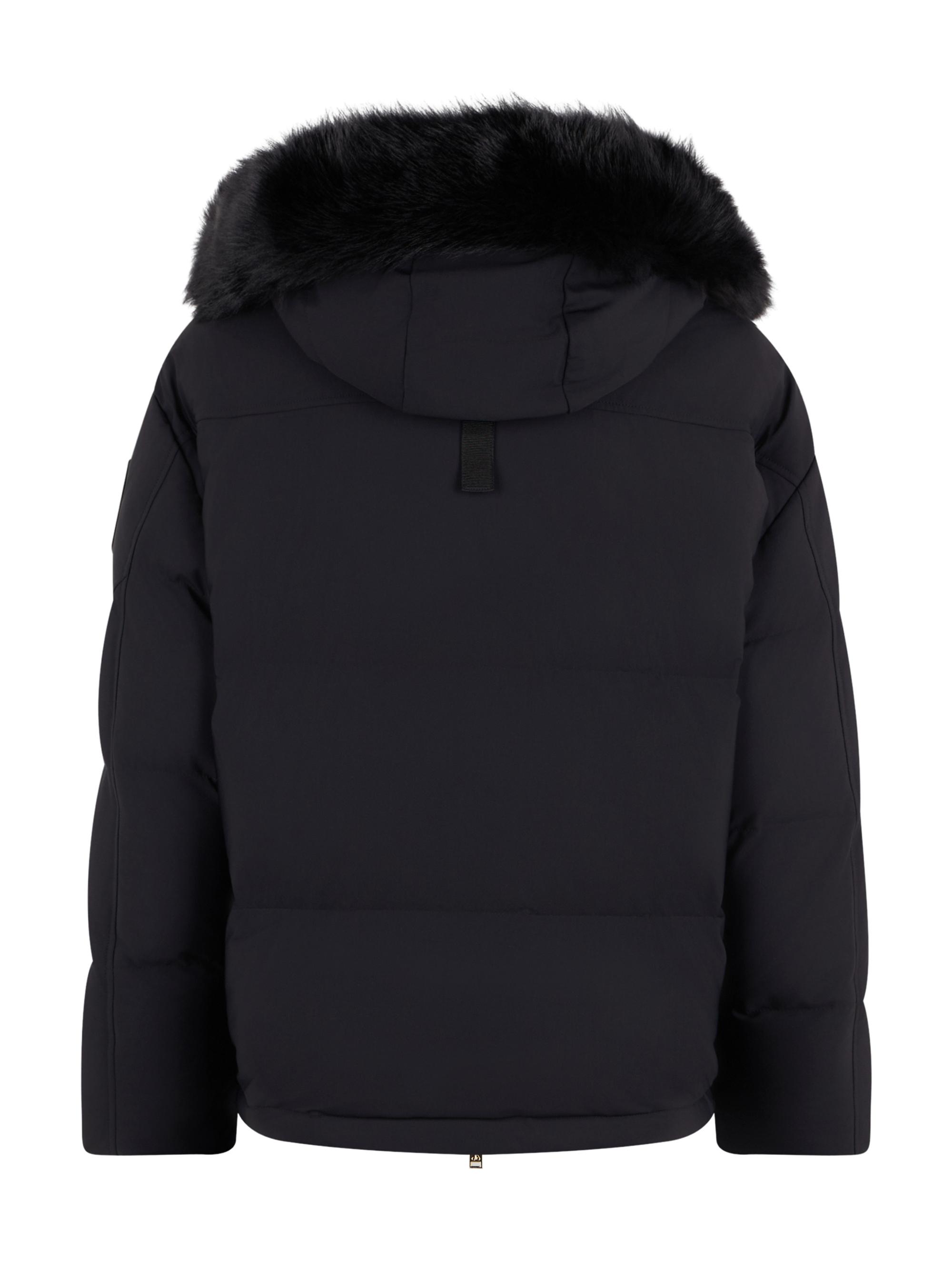 Moose Knuckles Nyluxe Dufrost 3Q Shearling Hooded Down Jacket