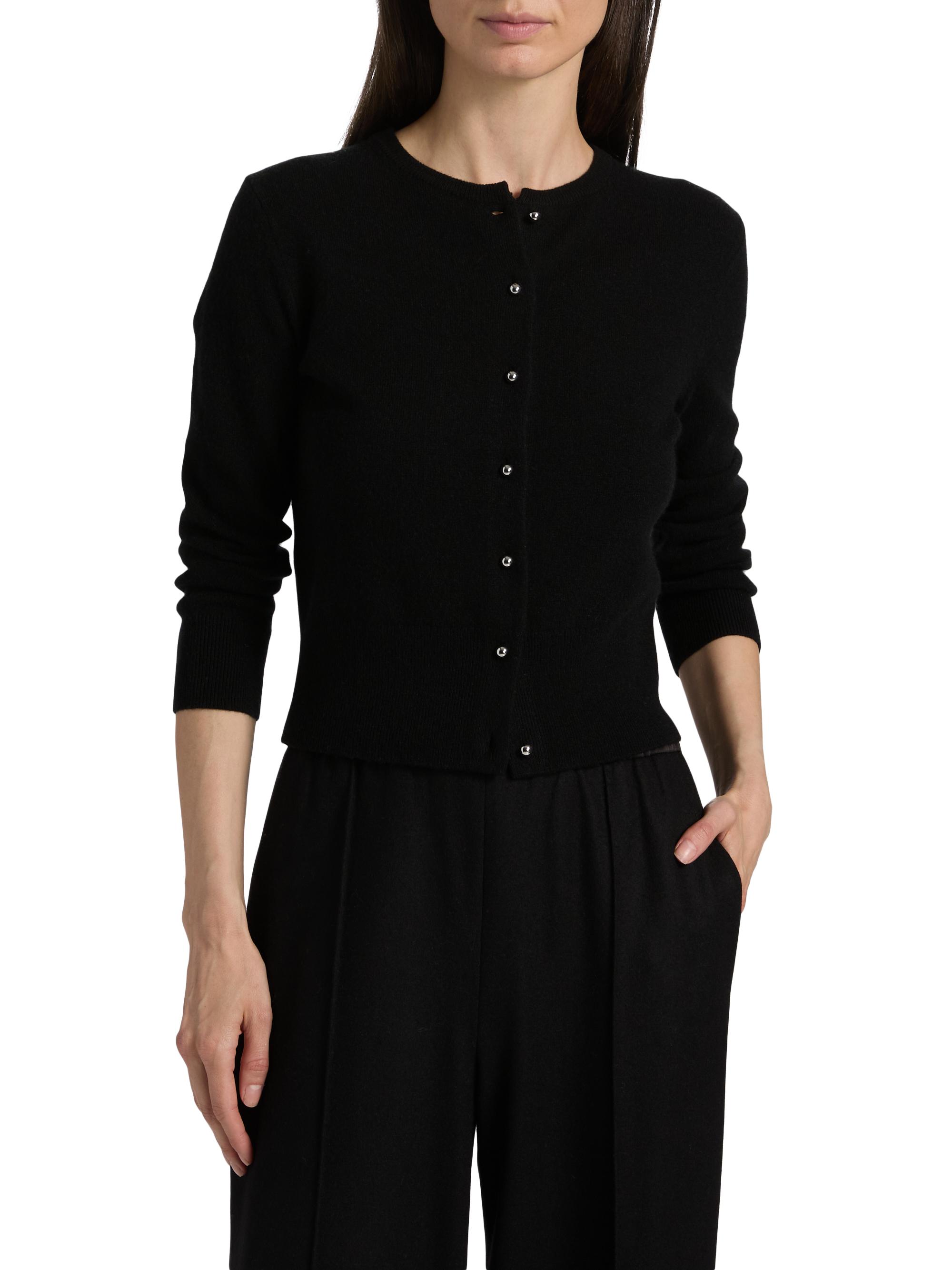 Vince Wool-Cashmere Crewneck Cardigan | Saks Fifth Avenue