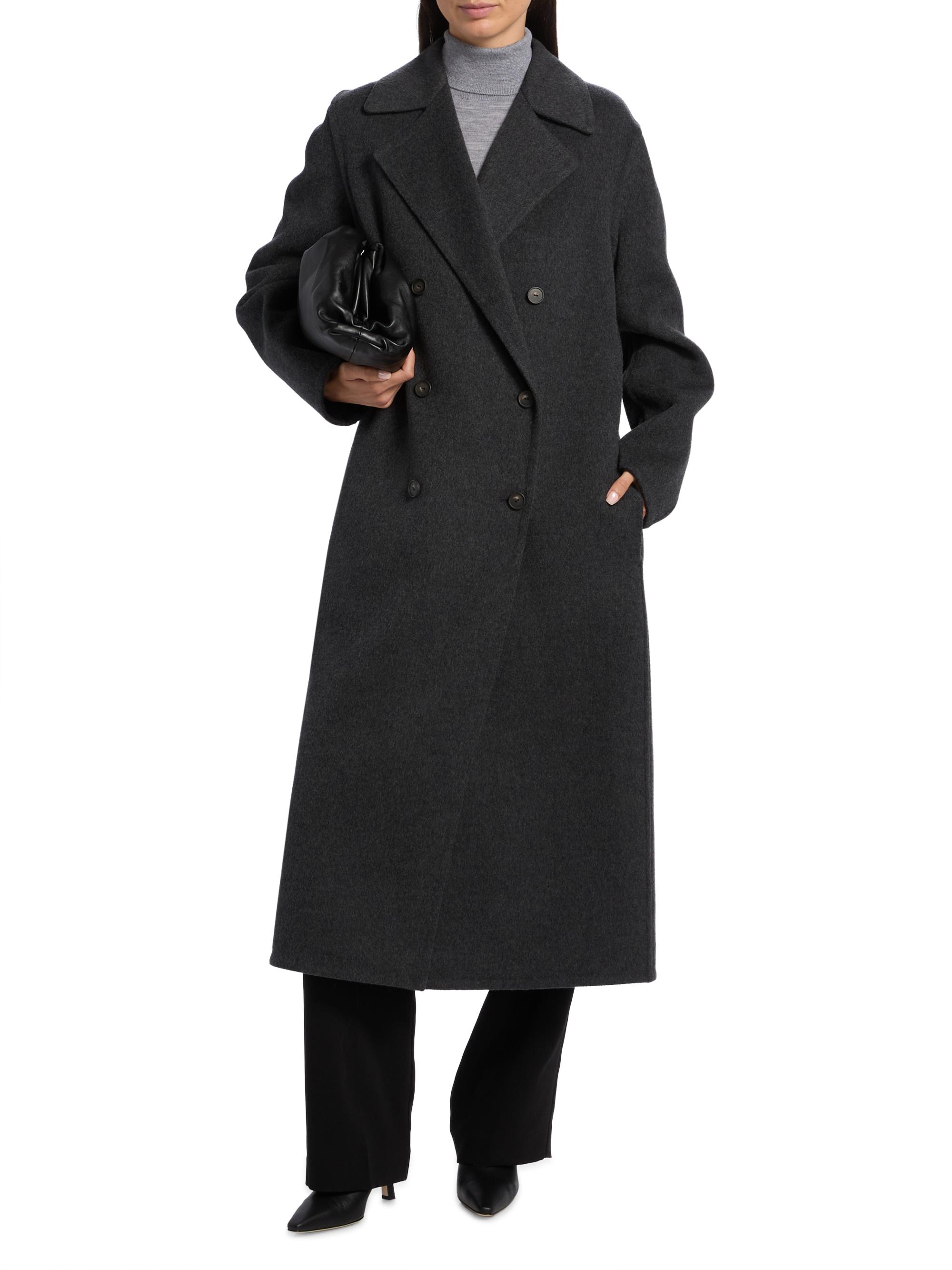 Vince Wool-Blend Double-Breasted Longline Coat | Saks Fifth Avenue