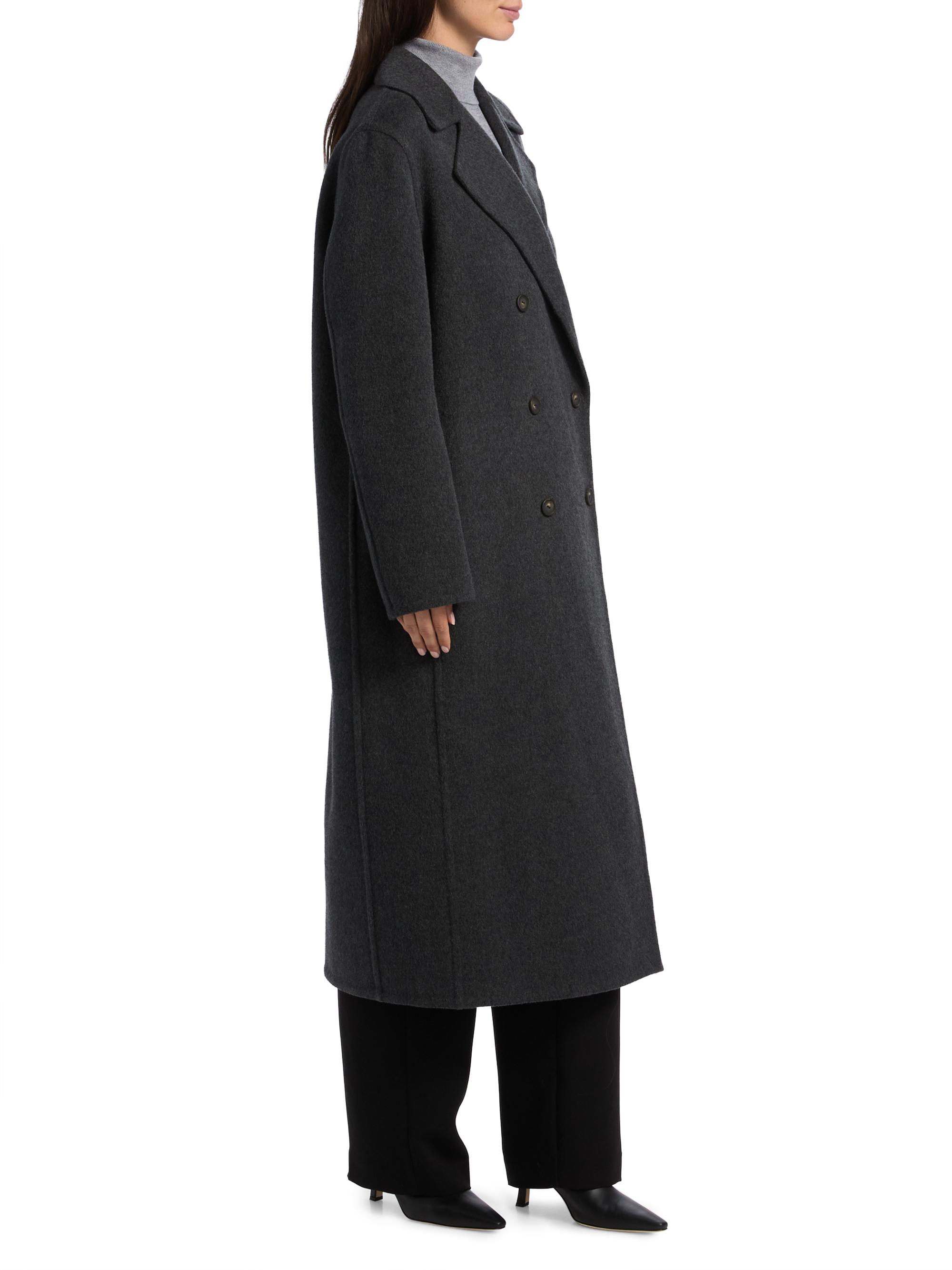 Vince Wool-Blend Double-Breasted Longline Coat | Saks Fifth Avenue