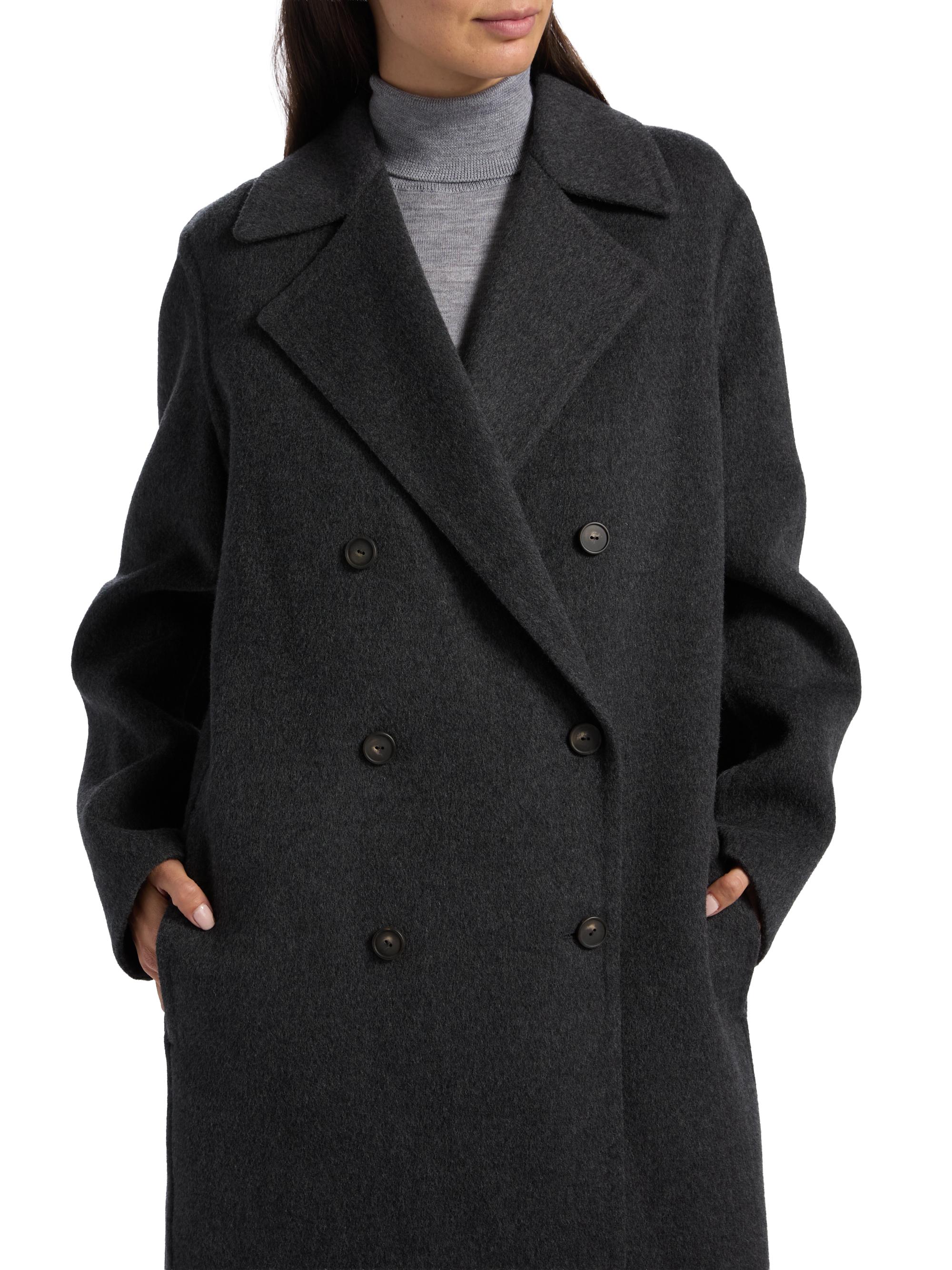 Vince Wool-Blend Double-Breasted Longline Coat | Saks Fifth Avenue