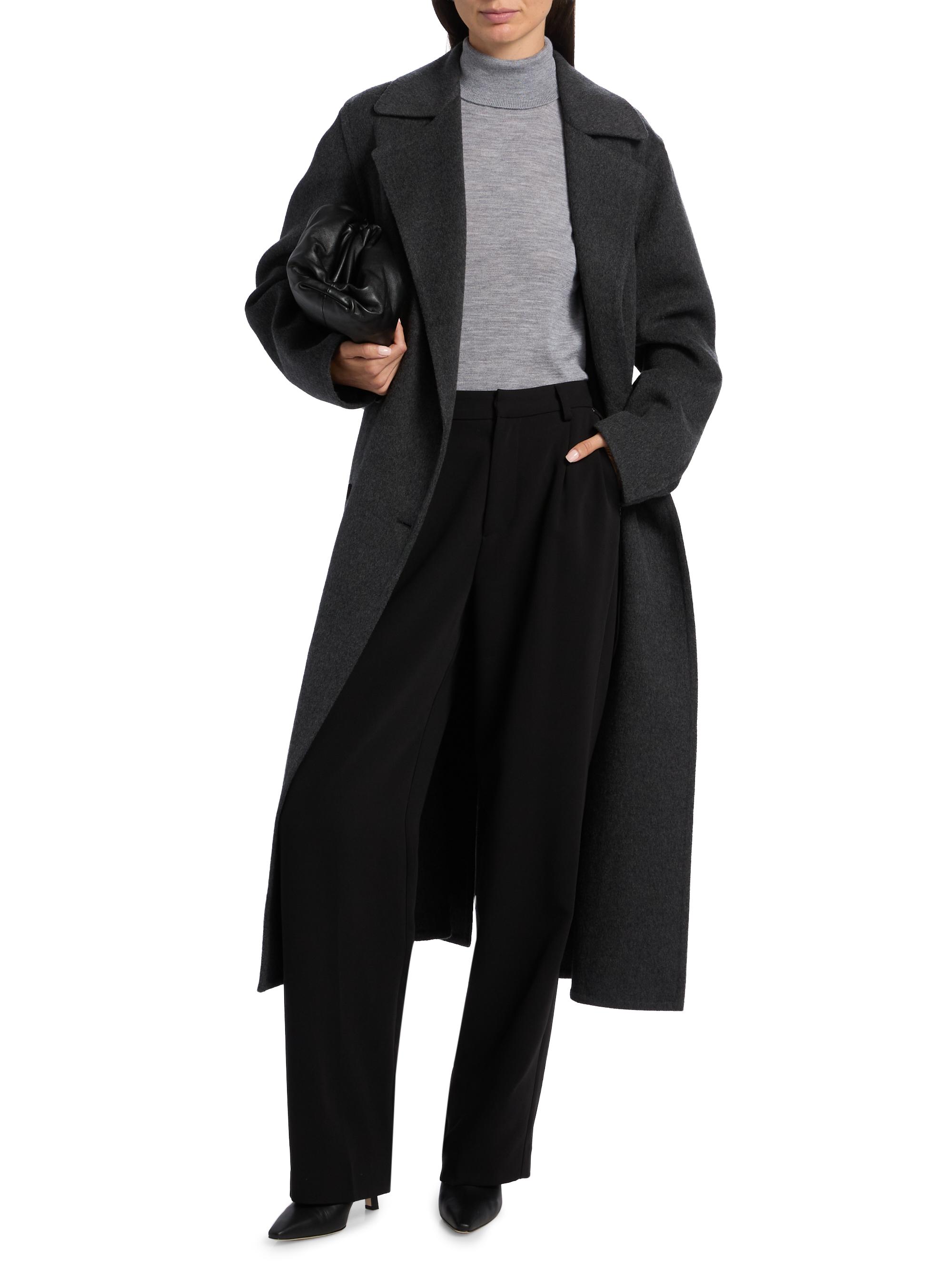 Vince Wool-Blend Double-Breasted Longline Coat | Saks Fifth Avenue