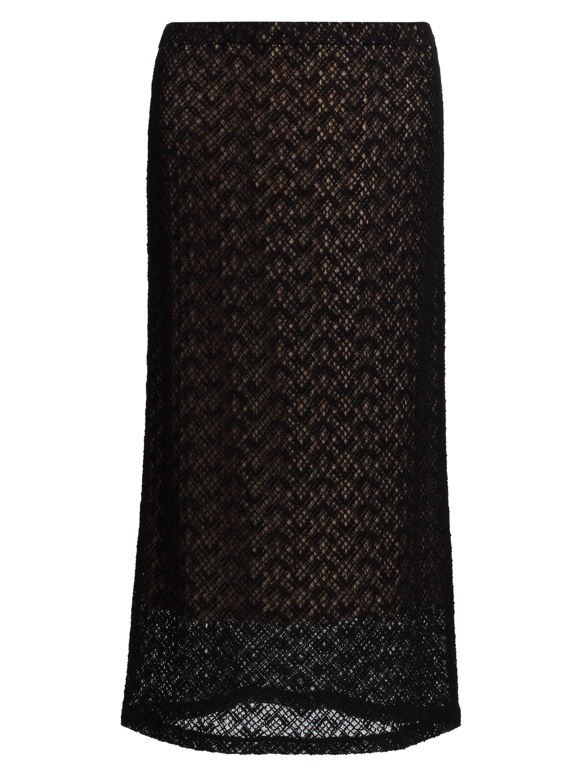 Vince Women's Lace Midi-Skirt - Black