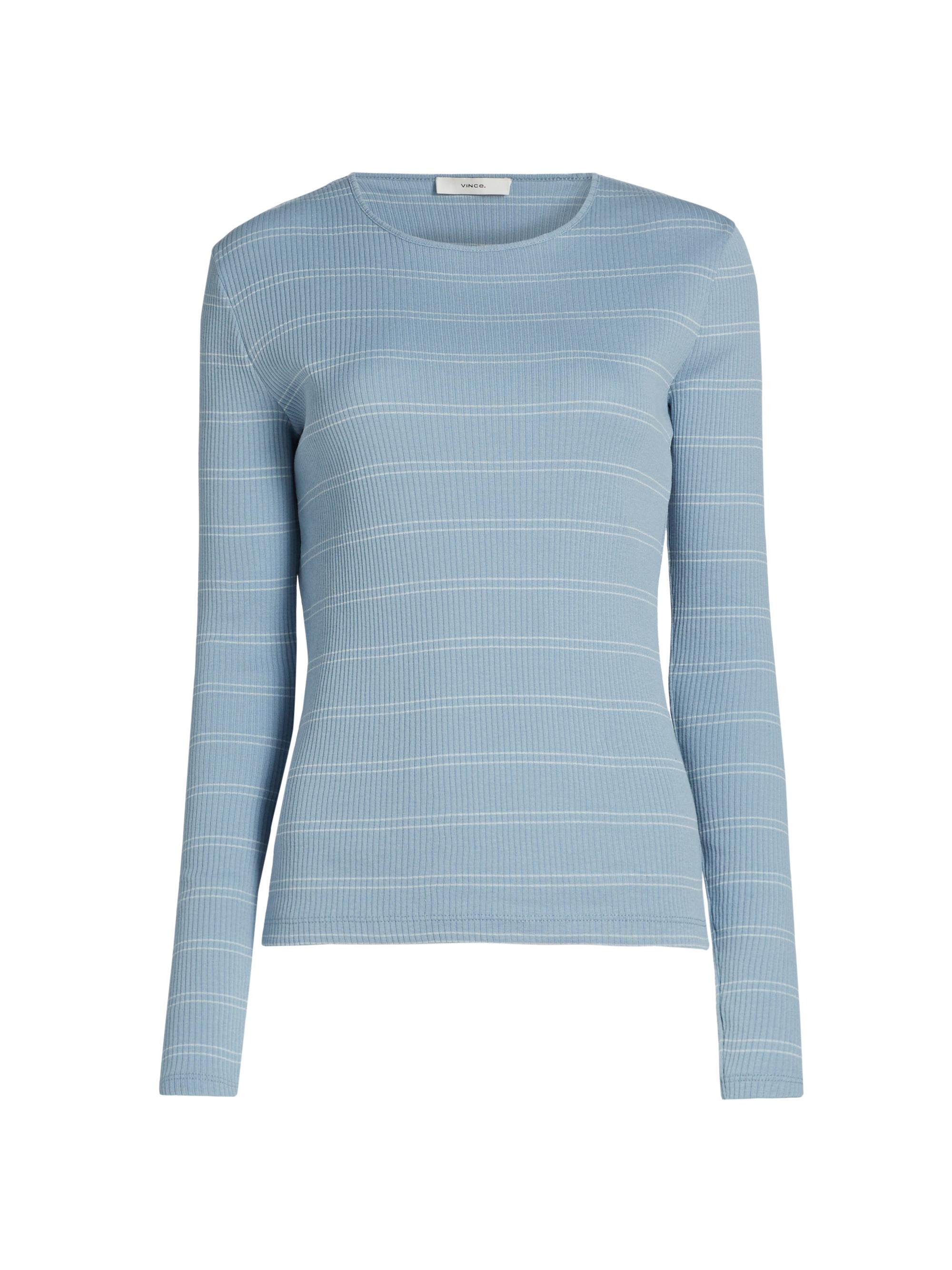 Vince Cozy Long-Sleeve V-Neck Top | Saks Fifth Avenue