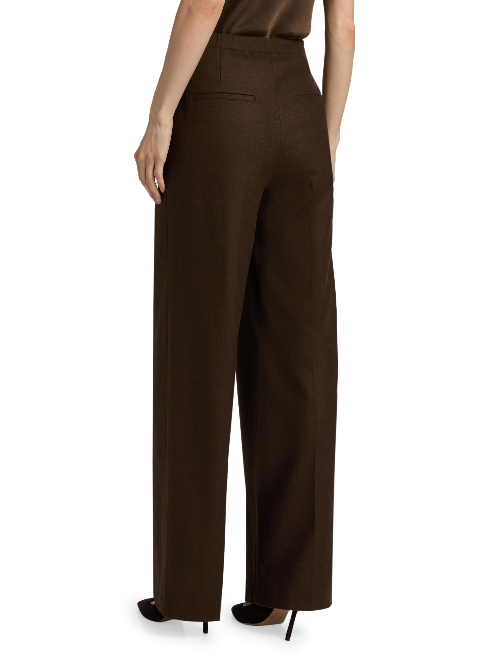 Vince Pleated Wool-Blend Wide-Leg Trousers | Saks Fifth Avenue