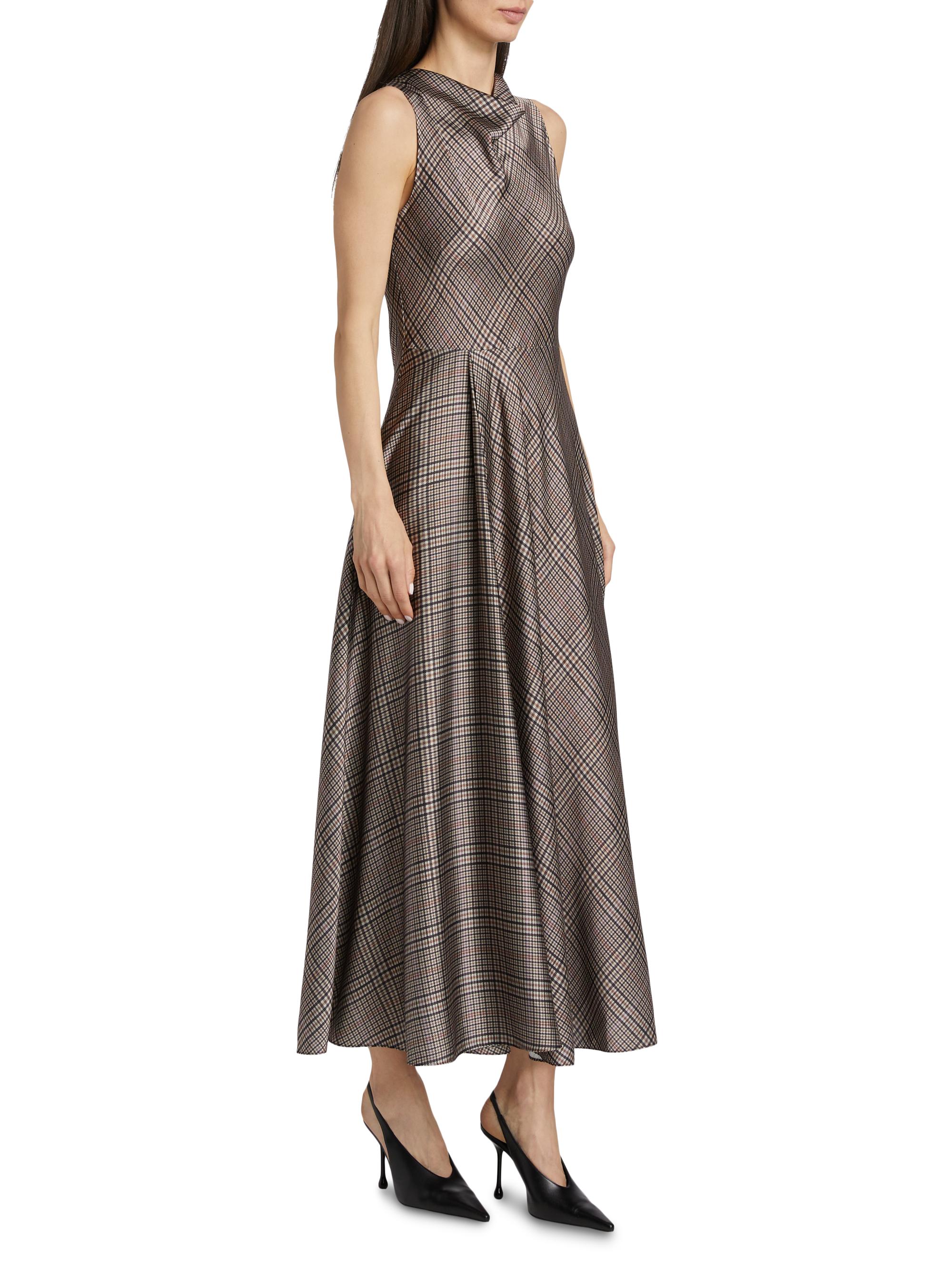 fall dresses casual 2024 Odessa Cowl Halter Midi Dress – honey main image 1