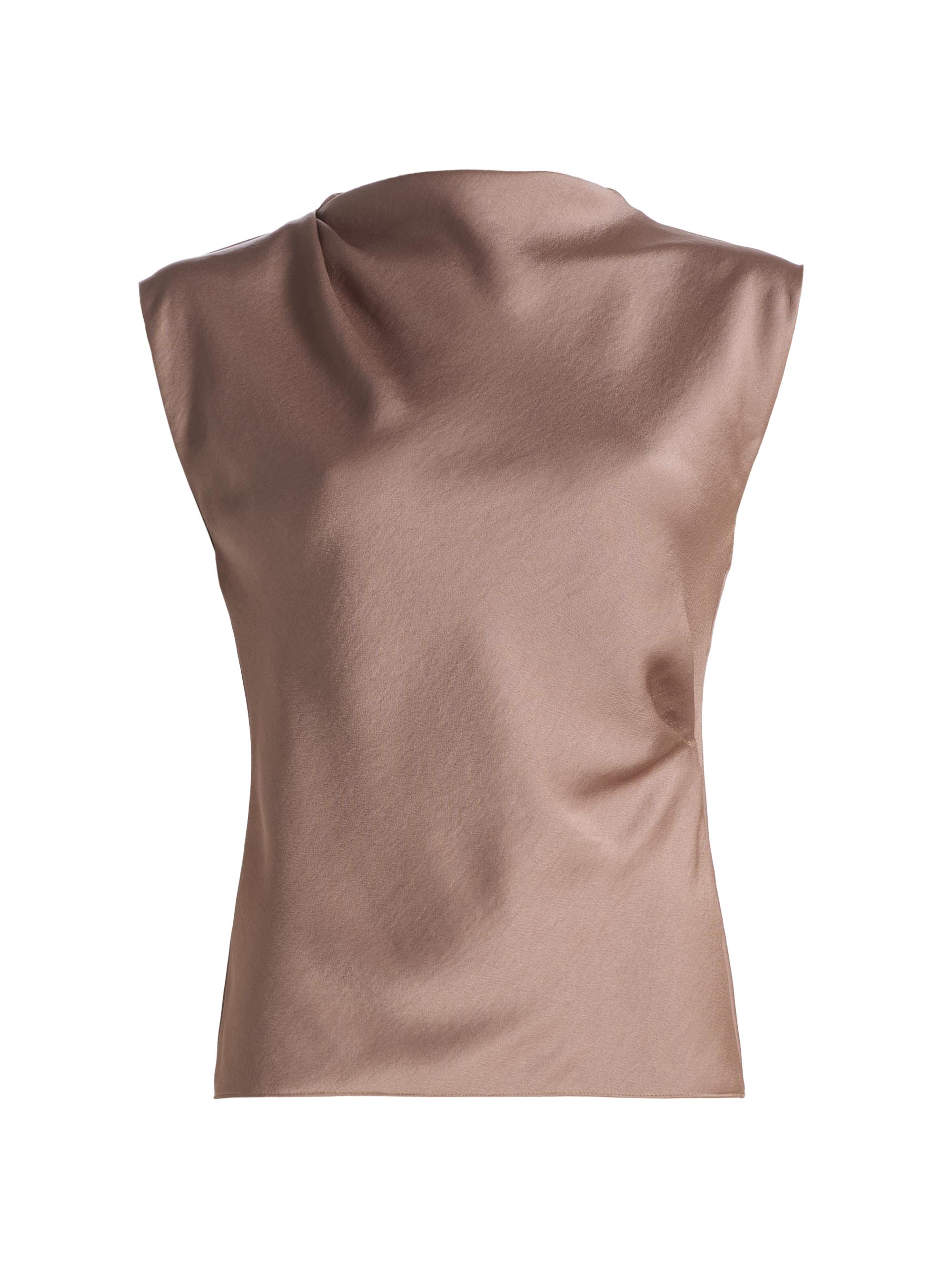 Vince Women's Satin Cowlneck Maxi Dress - Mauve Lilac