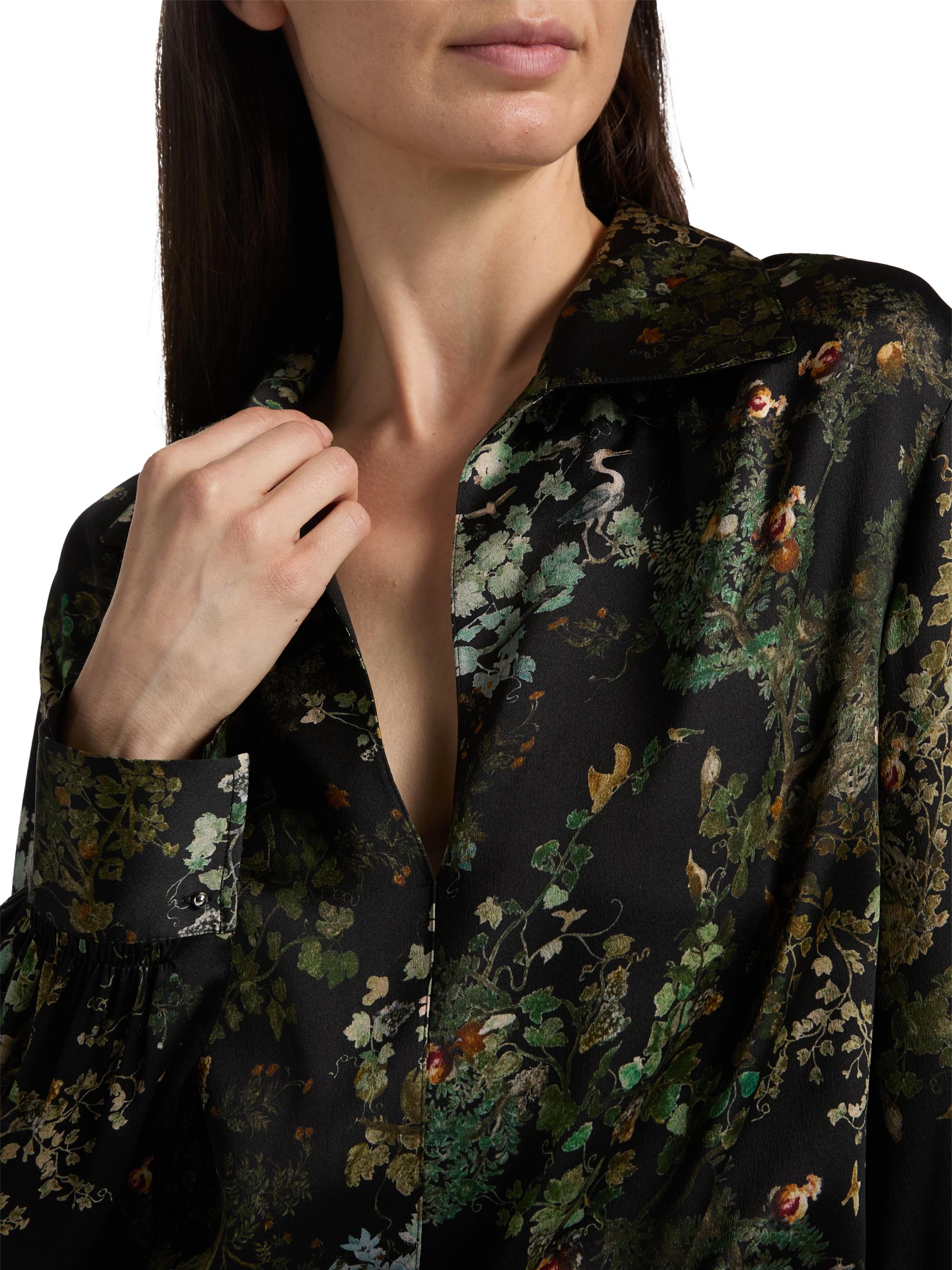 ヘンリックヴィブスコブ WIND IN BLOUSE ブラウス S ブラック Vince Grape Vine Silk V-Neck Blouse | Saks Fifth Avenue
