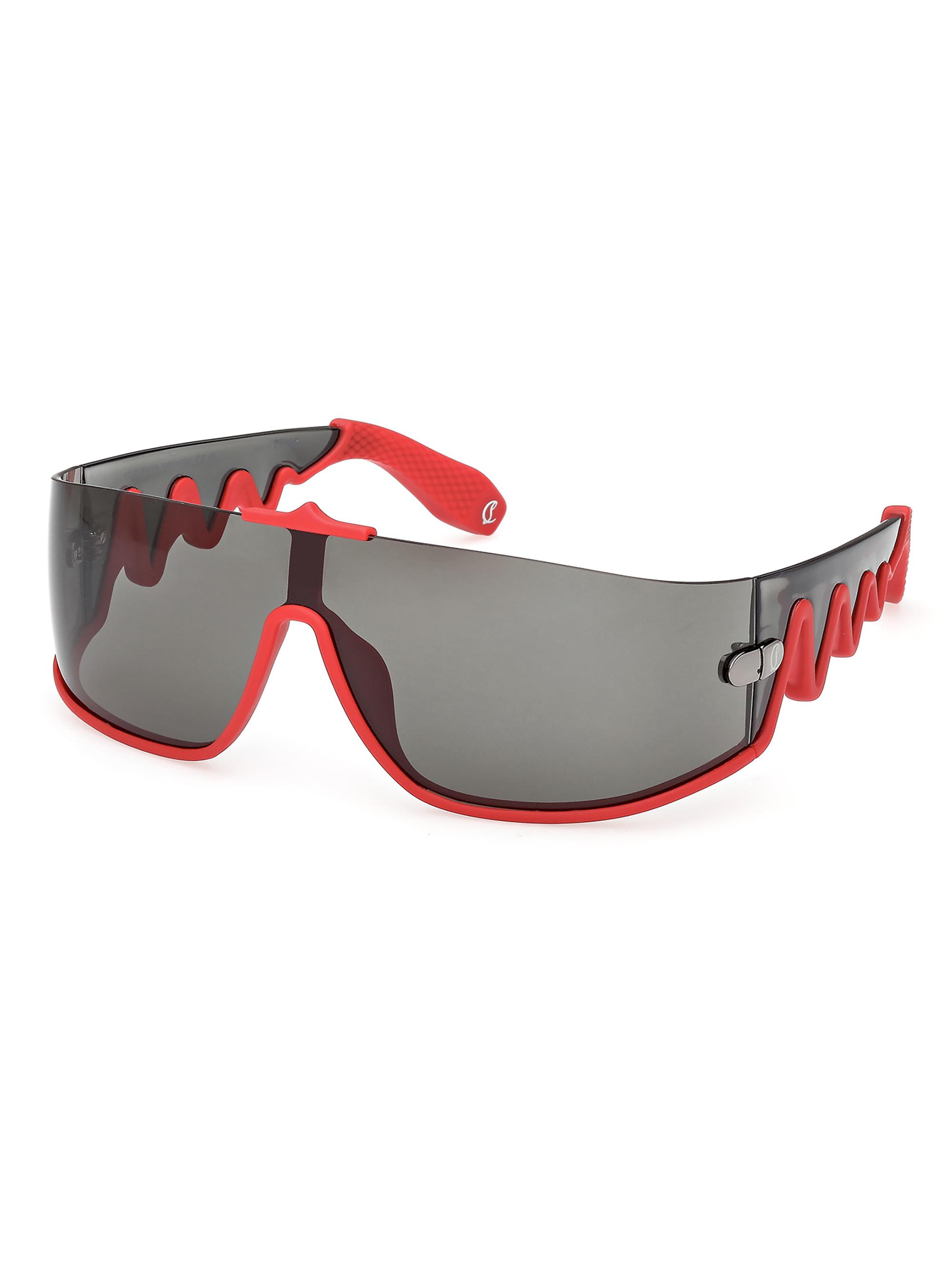 Christian Louboutin Men's Loubishark Shield Sunglasses - Red Grey