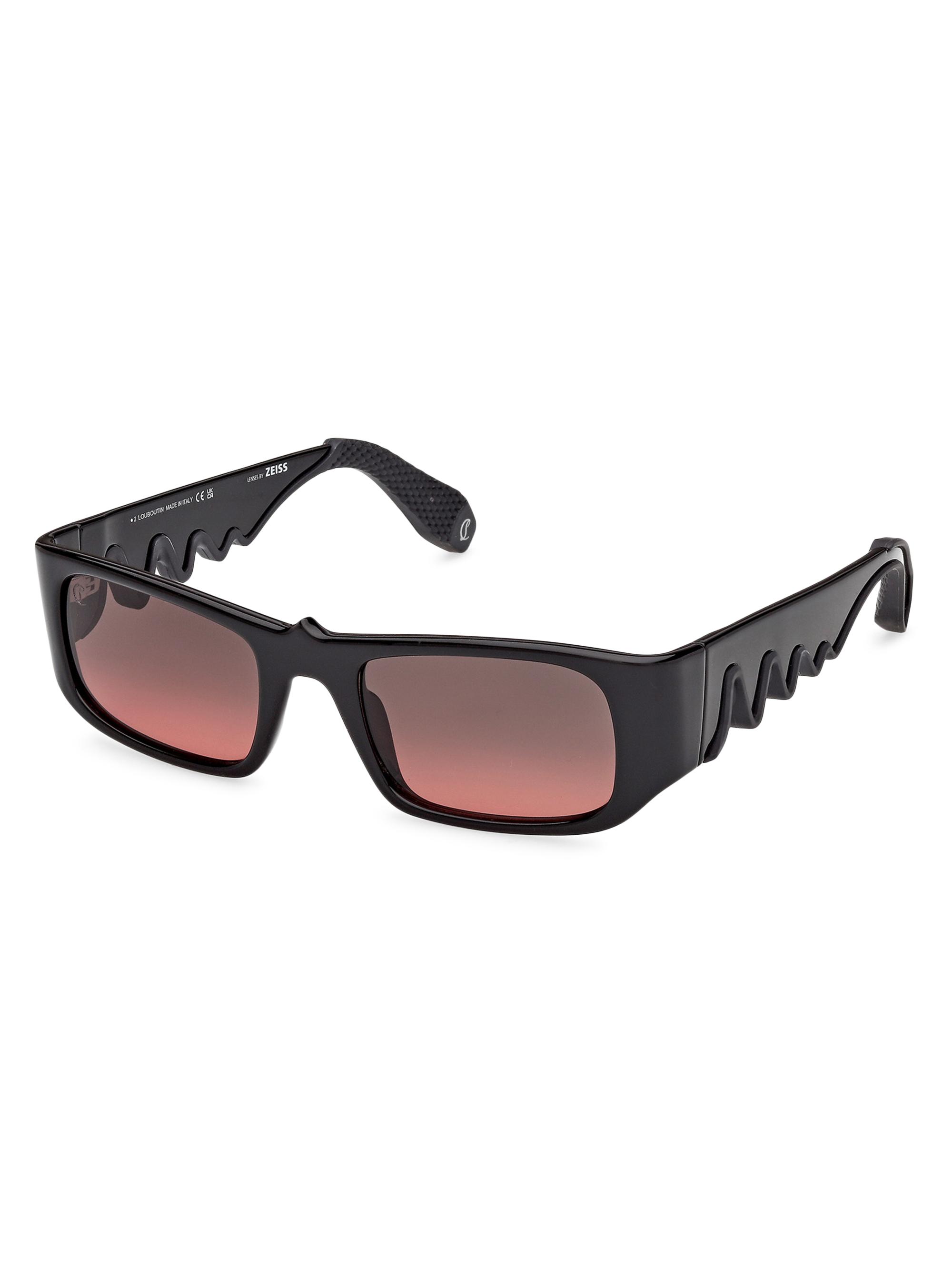 Christian Louboutin Loubishark 53MM Rectangular Sunglasses | Saks