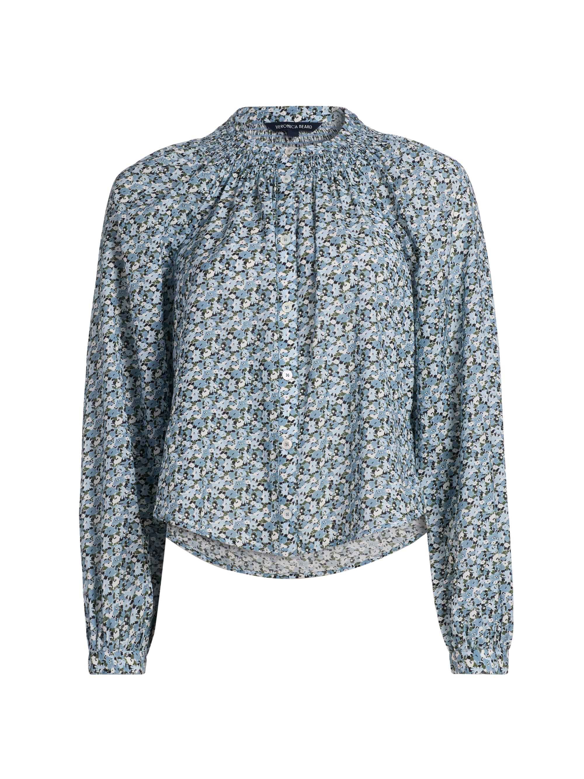 Veronica Beard Women's Madge Floral Blouse - Lake Mist Multi