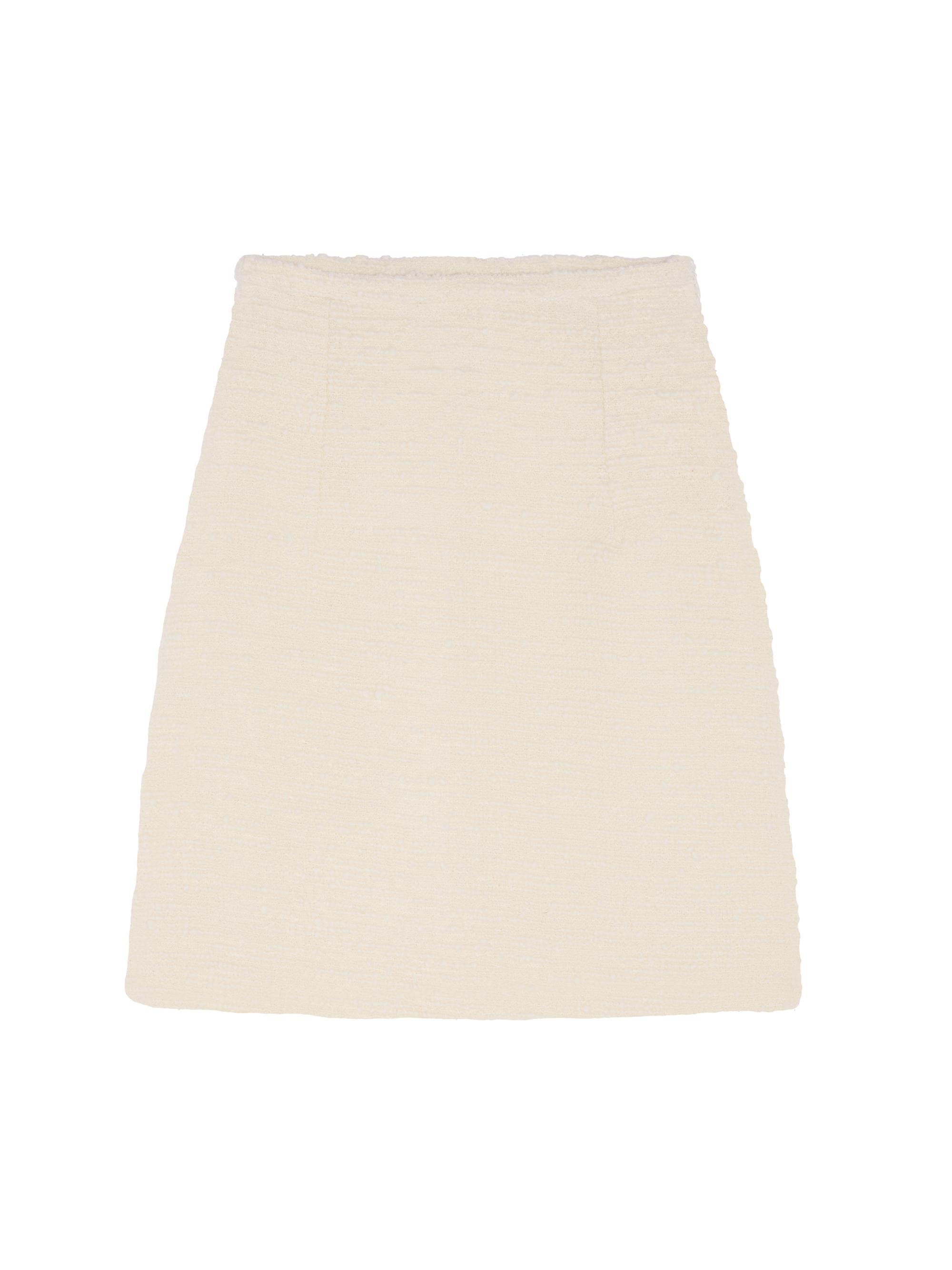 Liberowe Women's Tavi Tweed Miniskirt - Vanilla