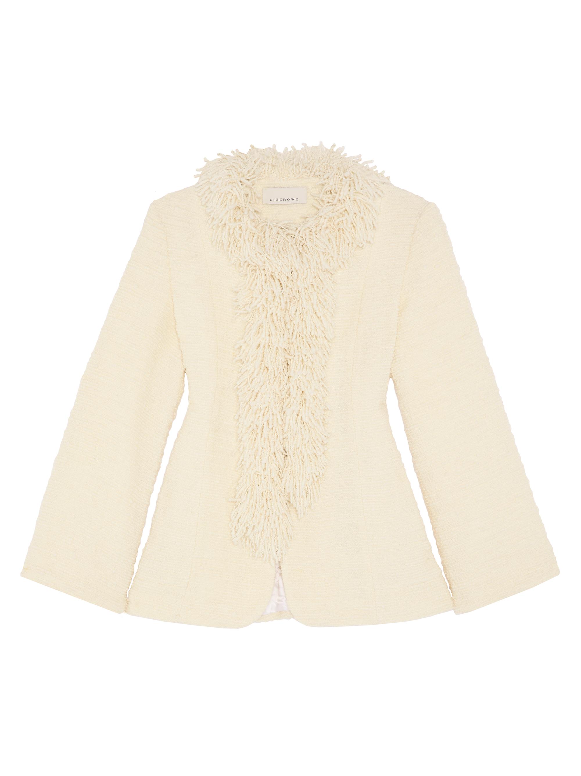 Liberowe Bear Tweed Peplum Jacket | Saks Fifth Avenue