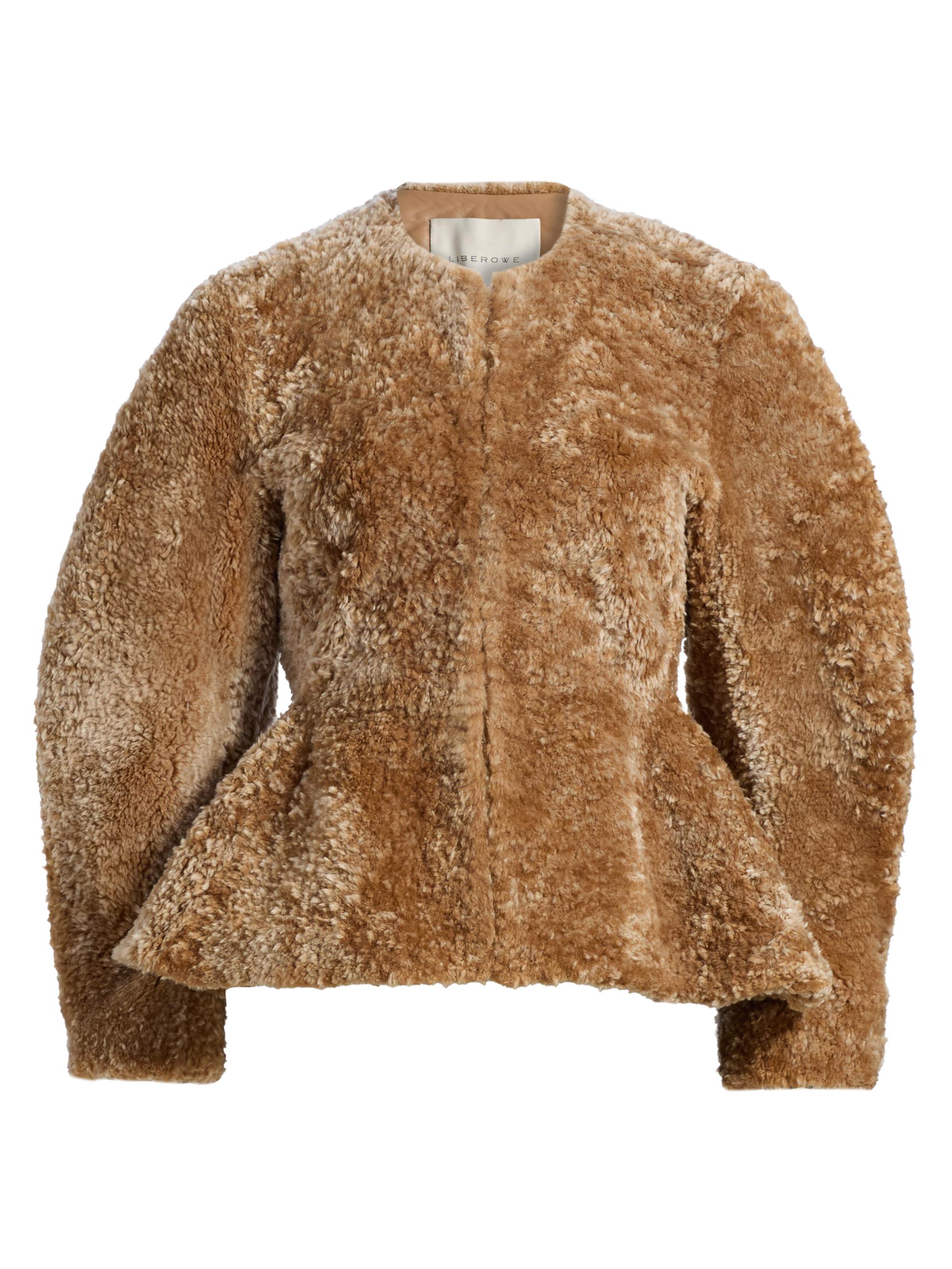 Liberowe Women's Bear Wool-Blend Shearling Jacket - Caramel