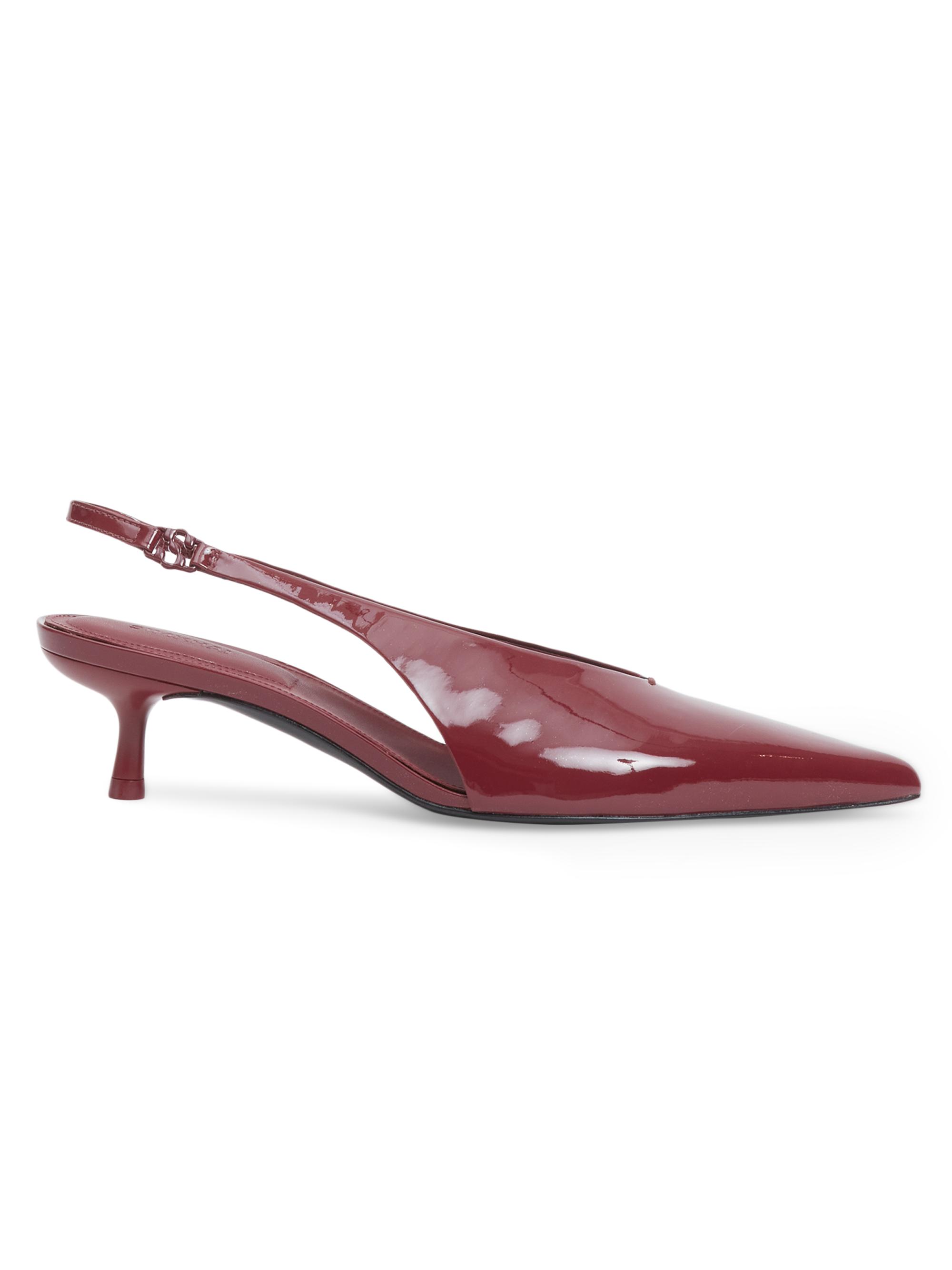 SIMKHAI Women's Sylvie 45MM Patent Leather Slingback Pumps - Cranberry