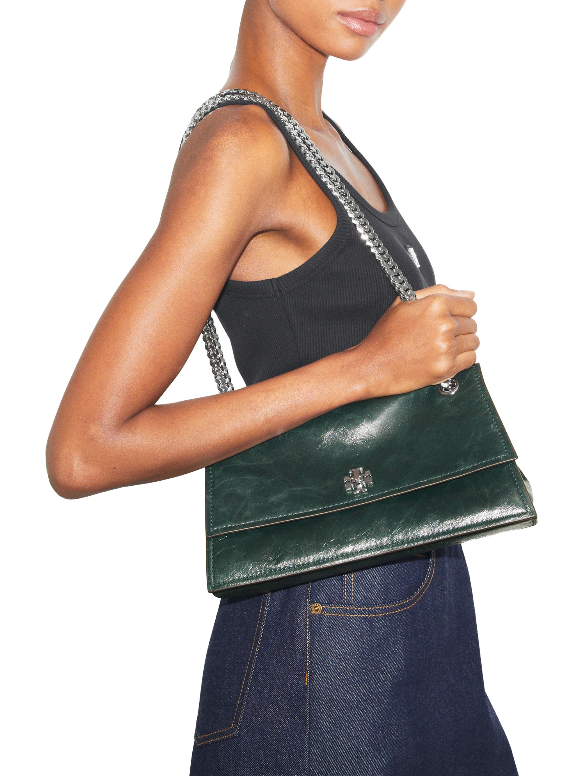 Tory Burch Kira Leather Shoulder Bag | Saks Fifth Avenue