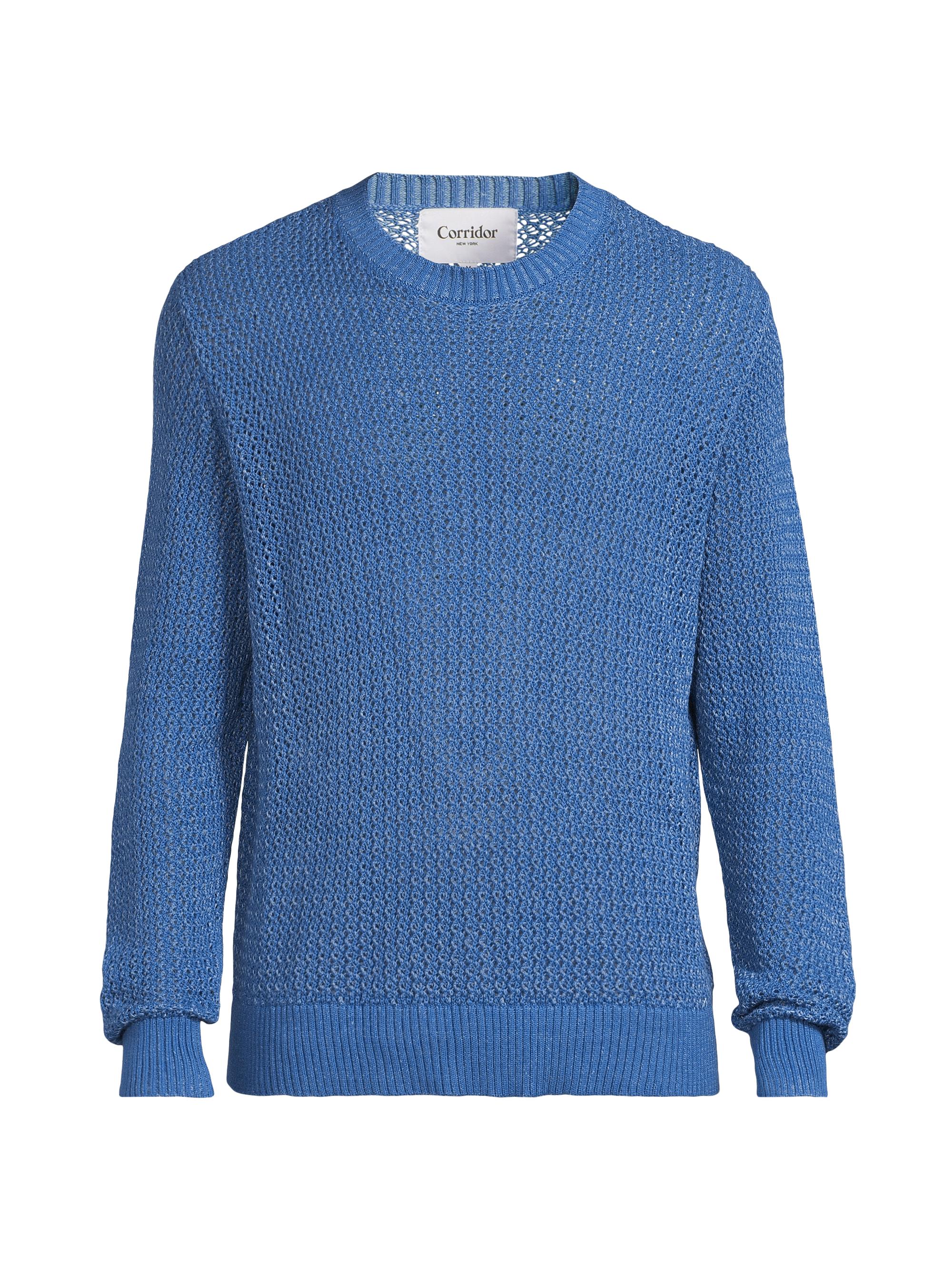 Corridor Men's Marled Crewneck Sweater - Blue
