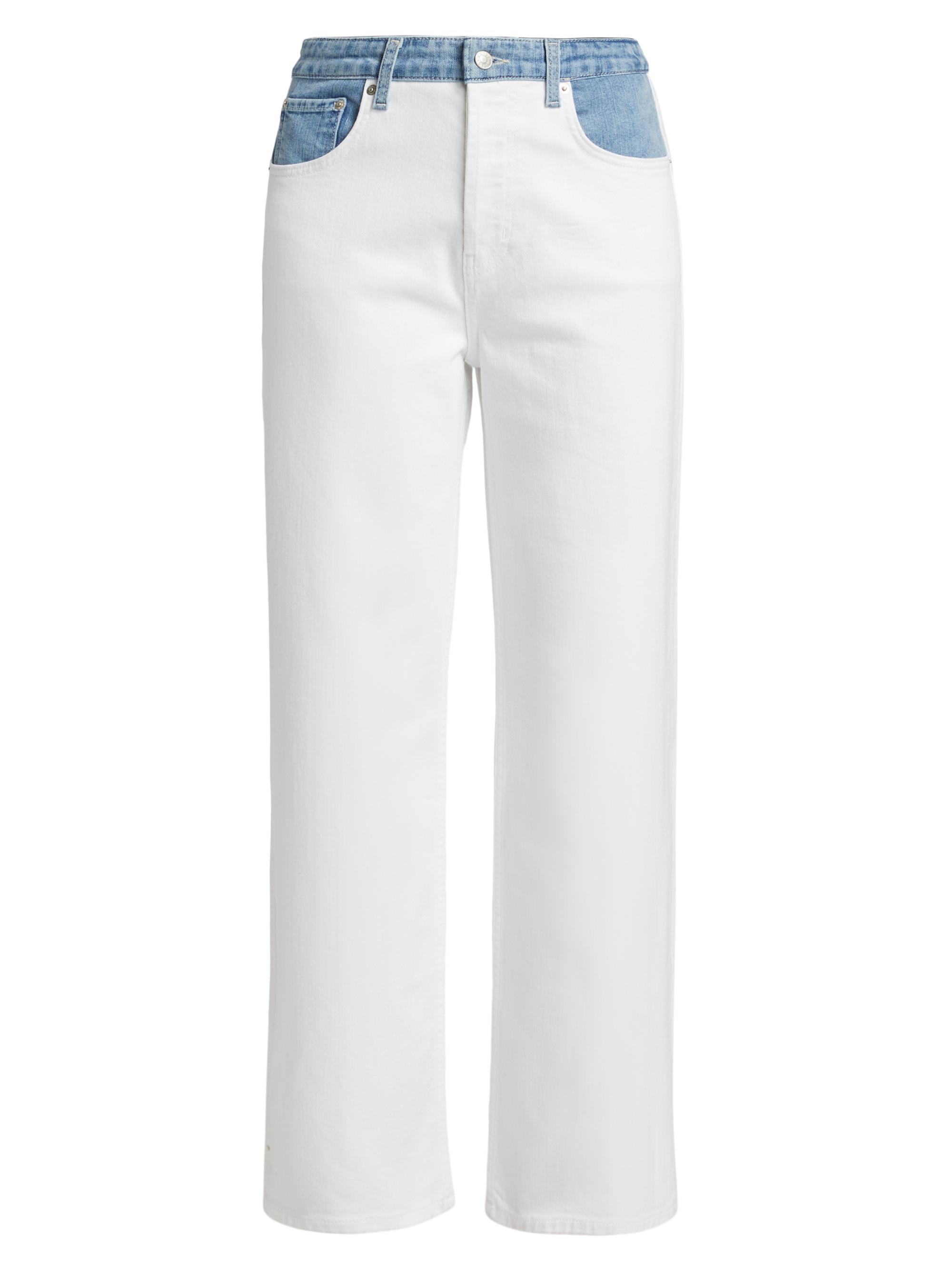 Del Mar Stretch-Denim Straight Jeans