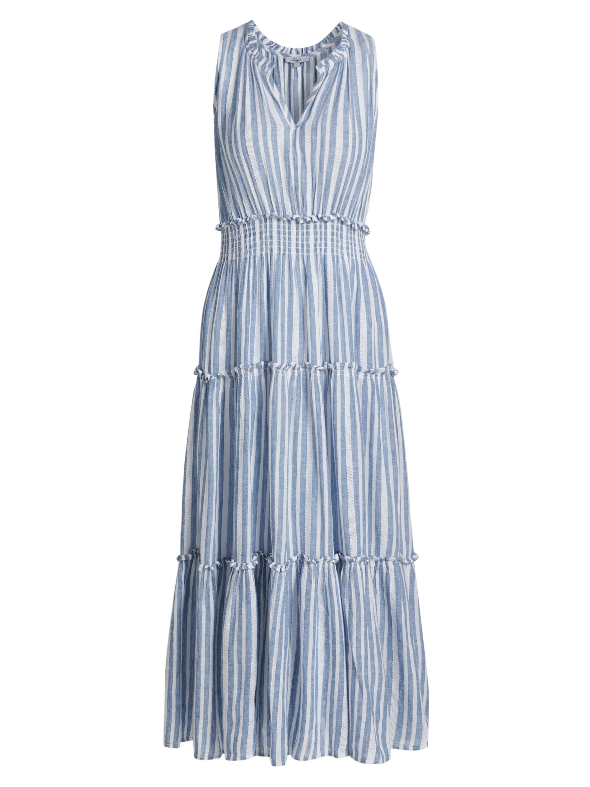 Rails Women's Loulou Striped Linen-Blend Midi-Dress - Jalisco Stripe