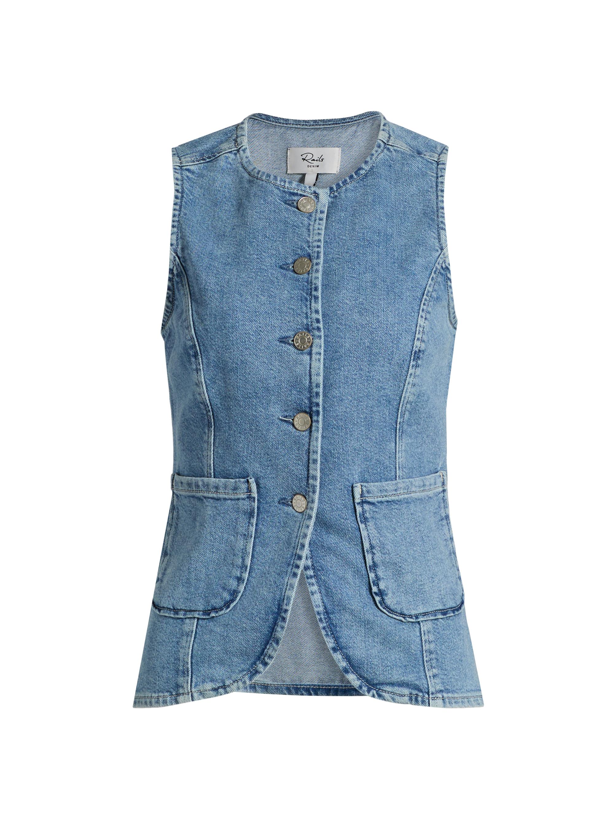 Rails Women's Portola Denim Vest - Blue Eyed Girl