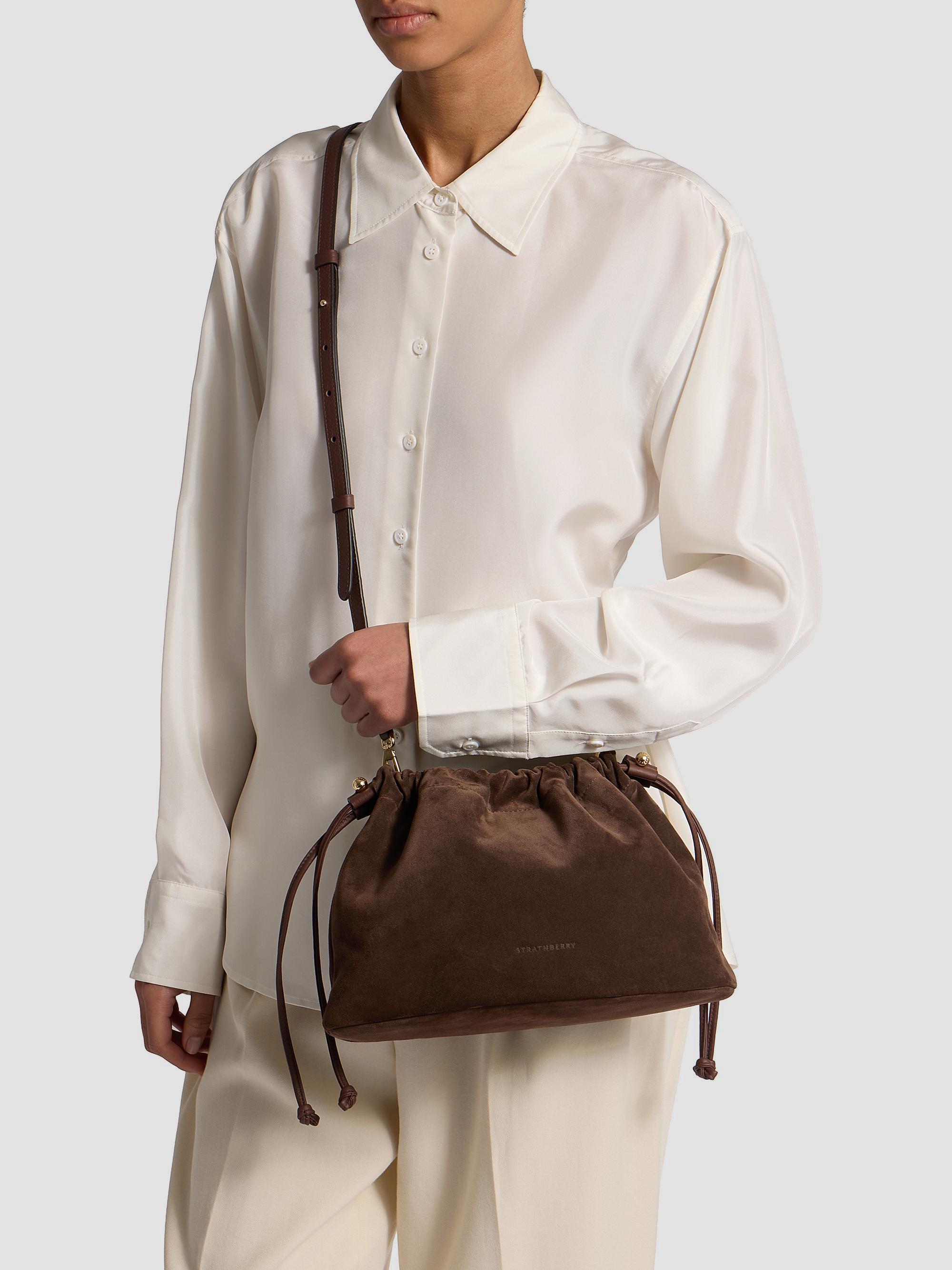 Strathberry Charlotte Suede Drawstring Bag | Saks Fifth Avenue