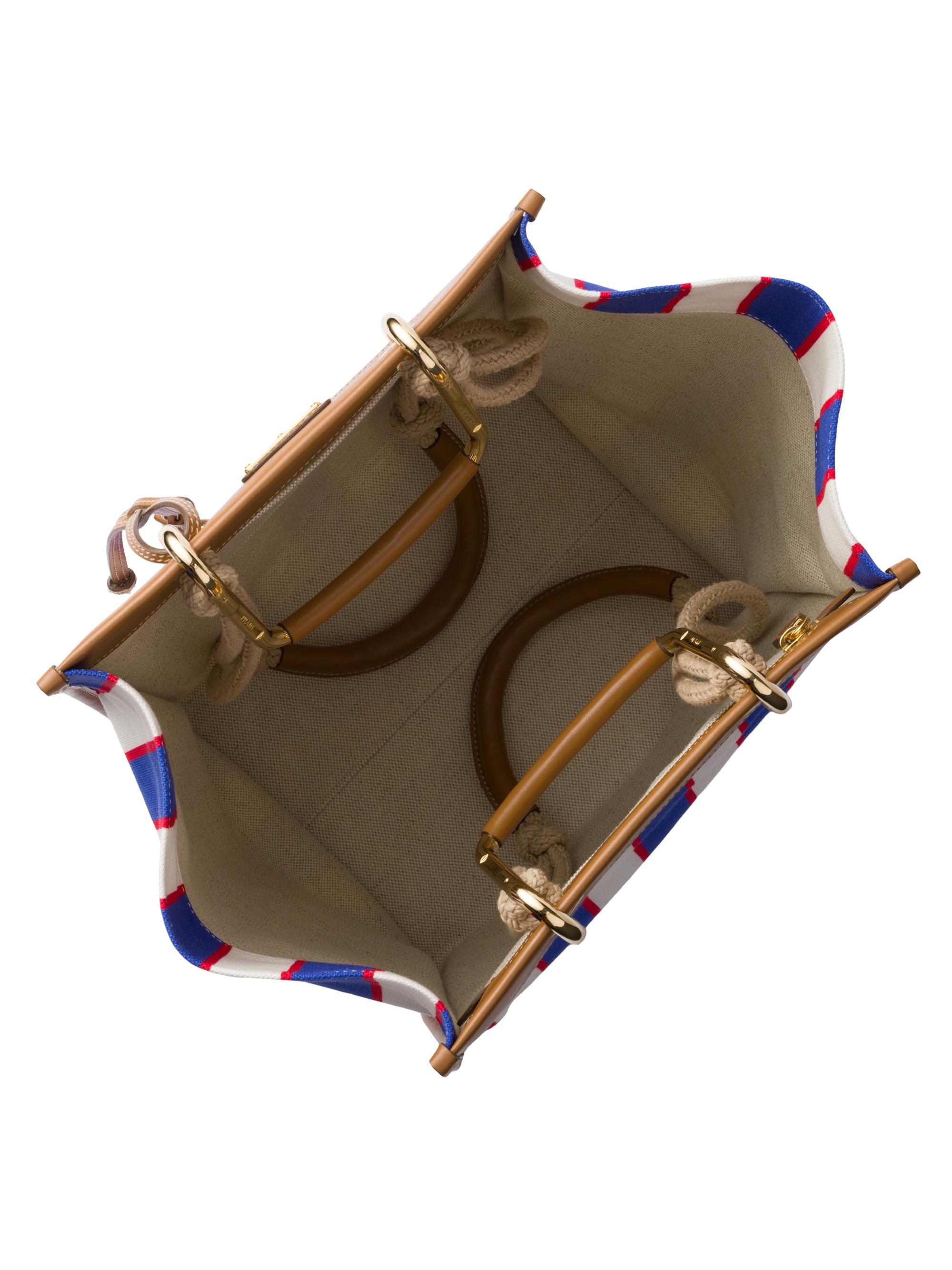 Prada Large Printed Canvas and Leather Tote Bag | Saks Fifth Avenue