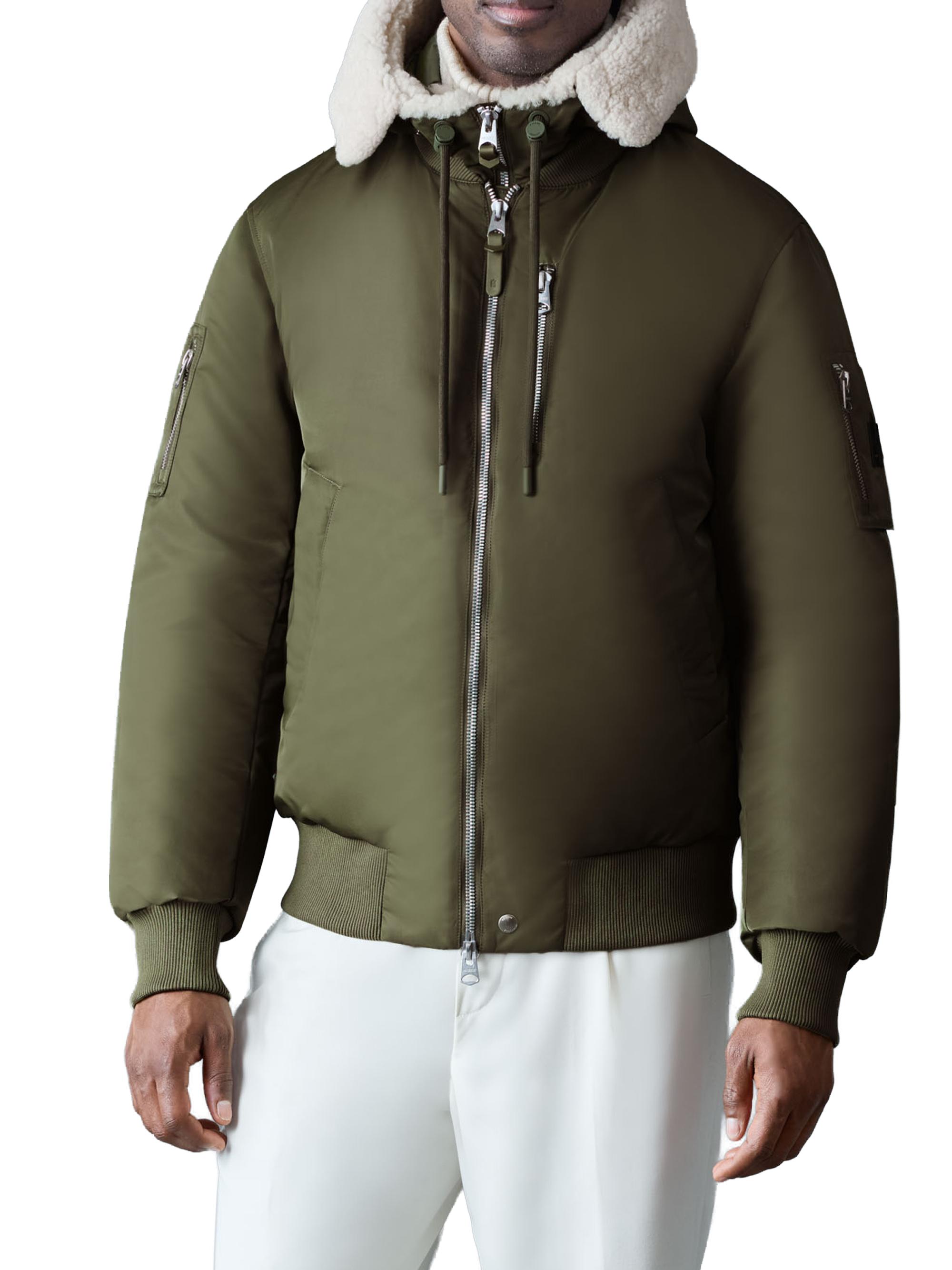 Mackage Men's August Down Bomber Jacket - Light Military