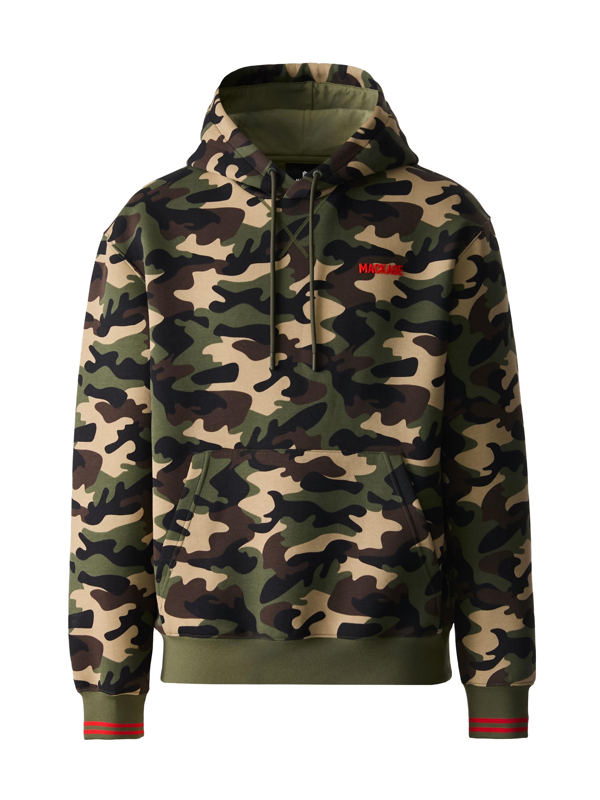 Mackage Men's Krystian Camouflage Cotton-Blend Hoodie - Camouflage Print