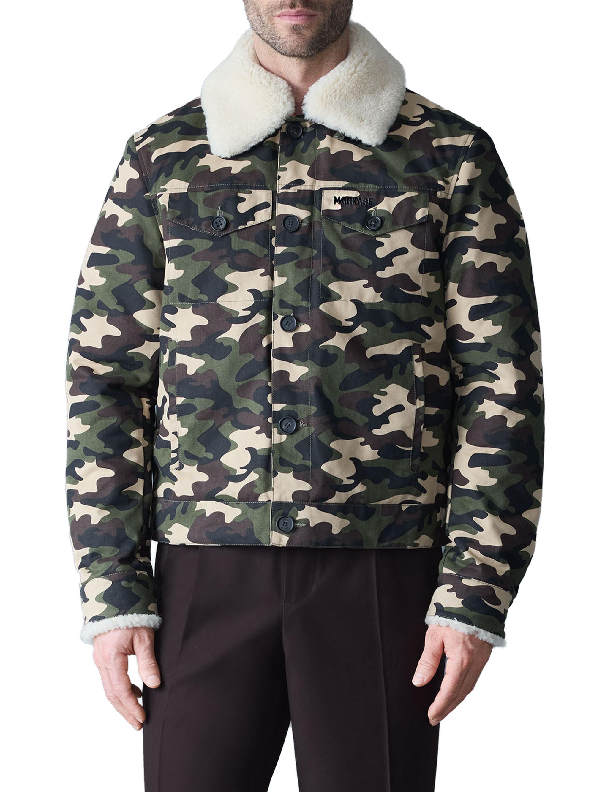 Mackage Men's Nash Logo Camo Trucker Jacket - Camouflage Print