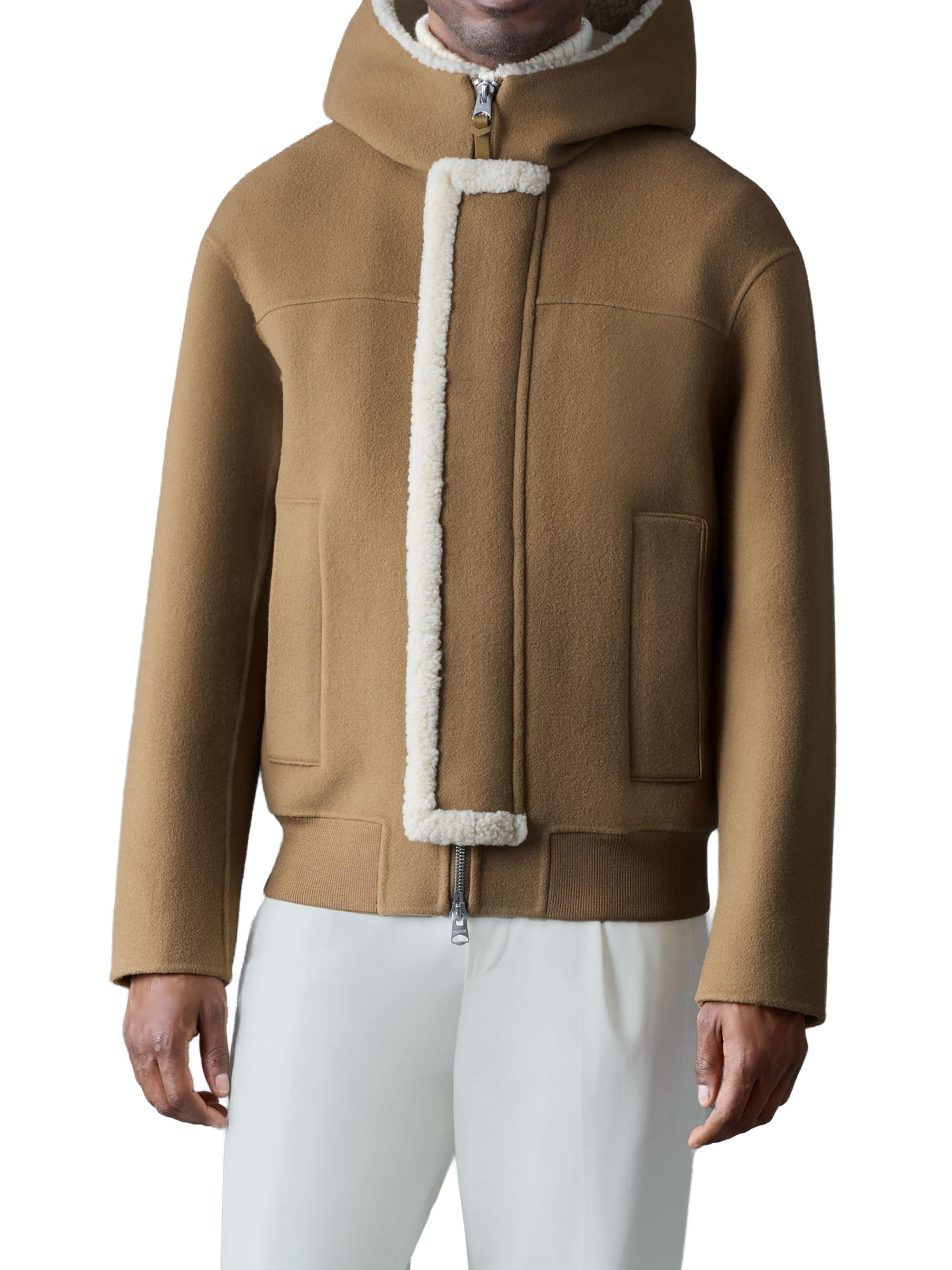 Mackage Men's Jay Regular-Fit Wool Jacket - Otter Natural