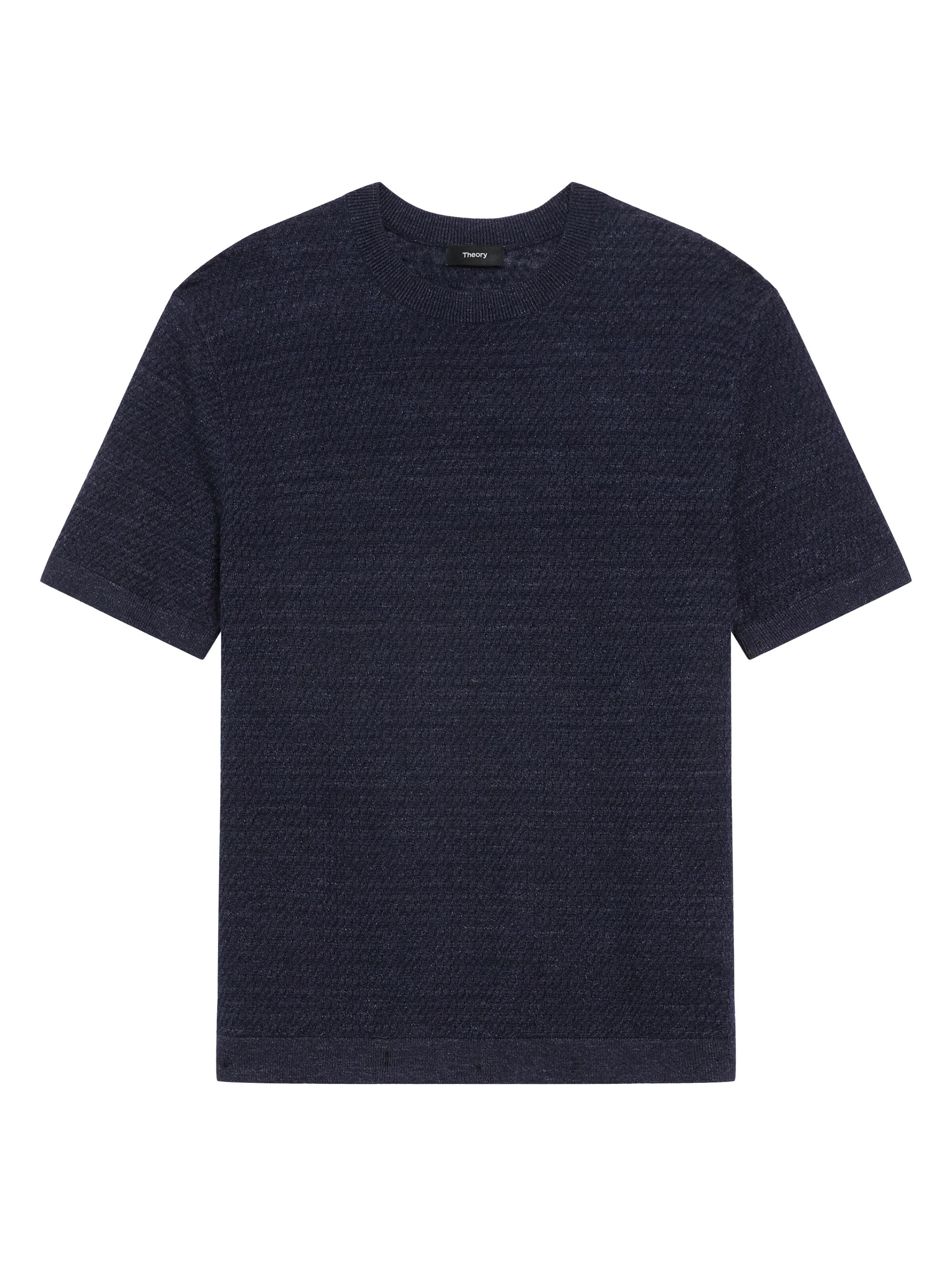 Theory Men's Kolben Linen-Blend T-Shirt - Baltic