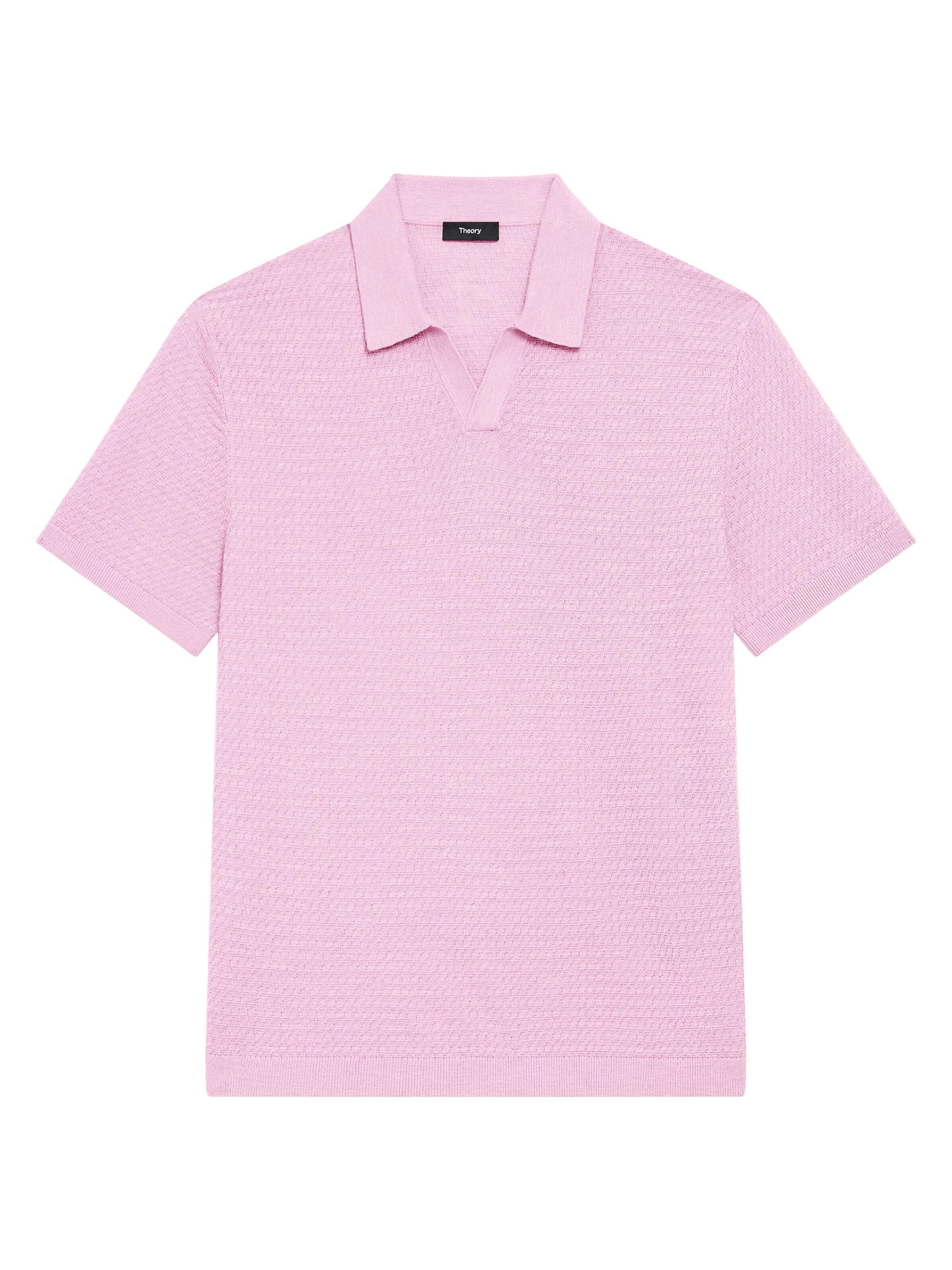 Theory Men's Brenan Linen-Blend Polo Shirt - Baltic