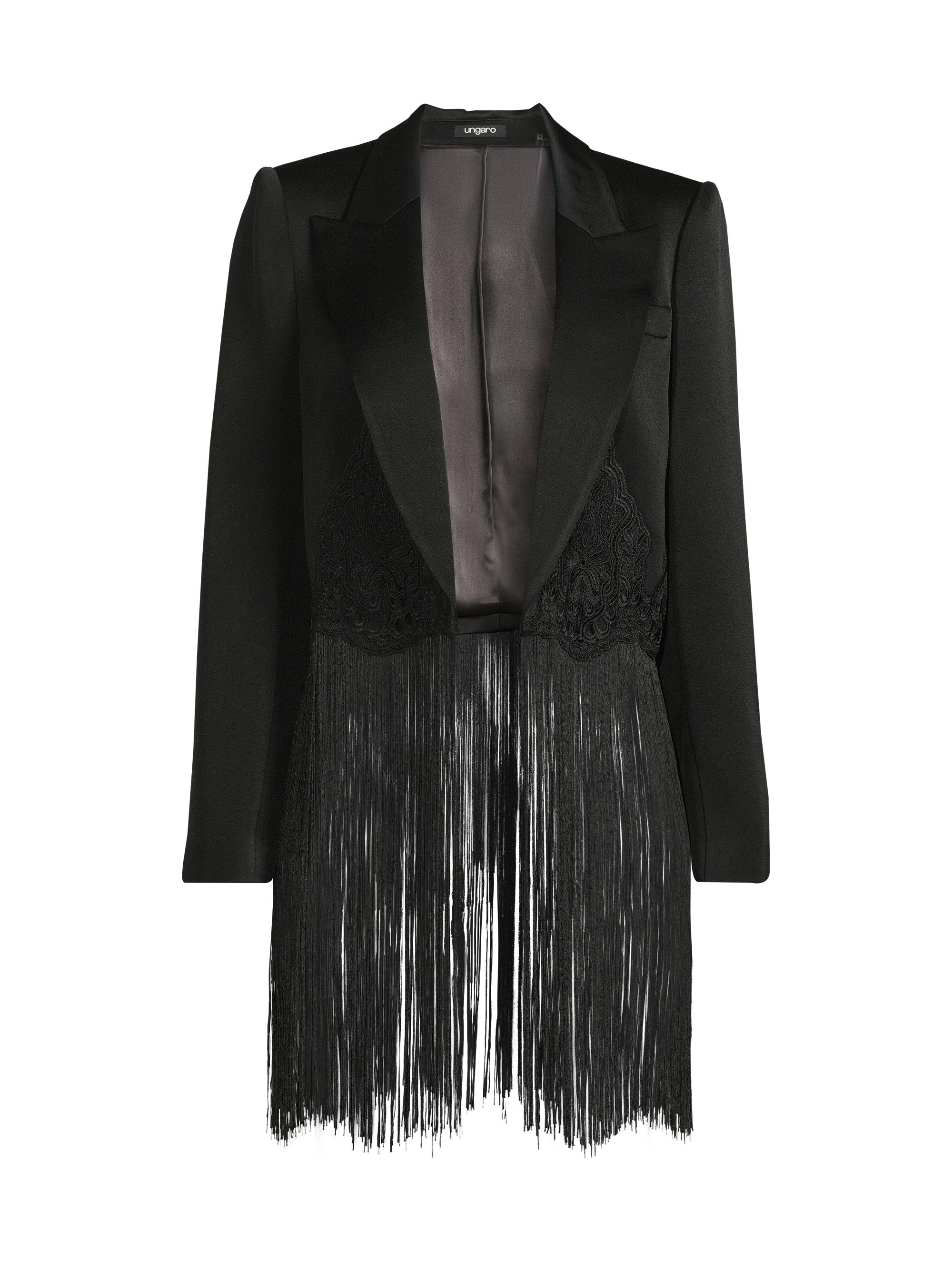 Ungaro Women's Alma Fringe Blazer - Black