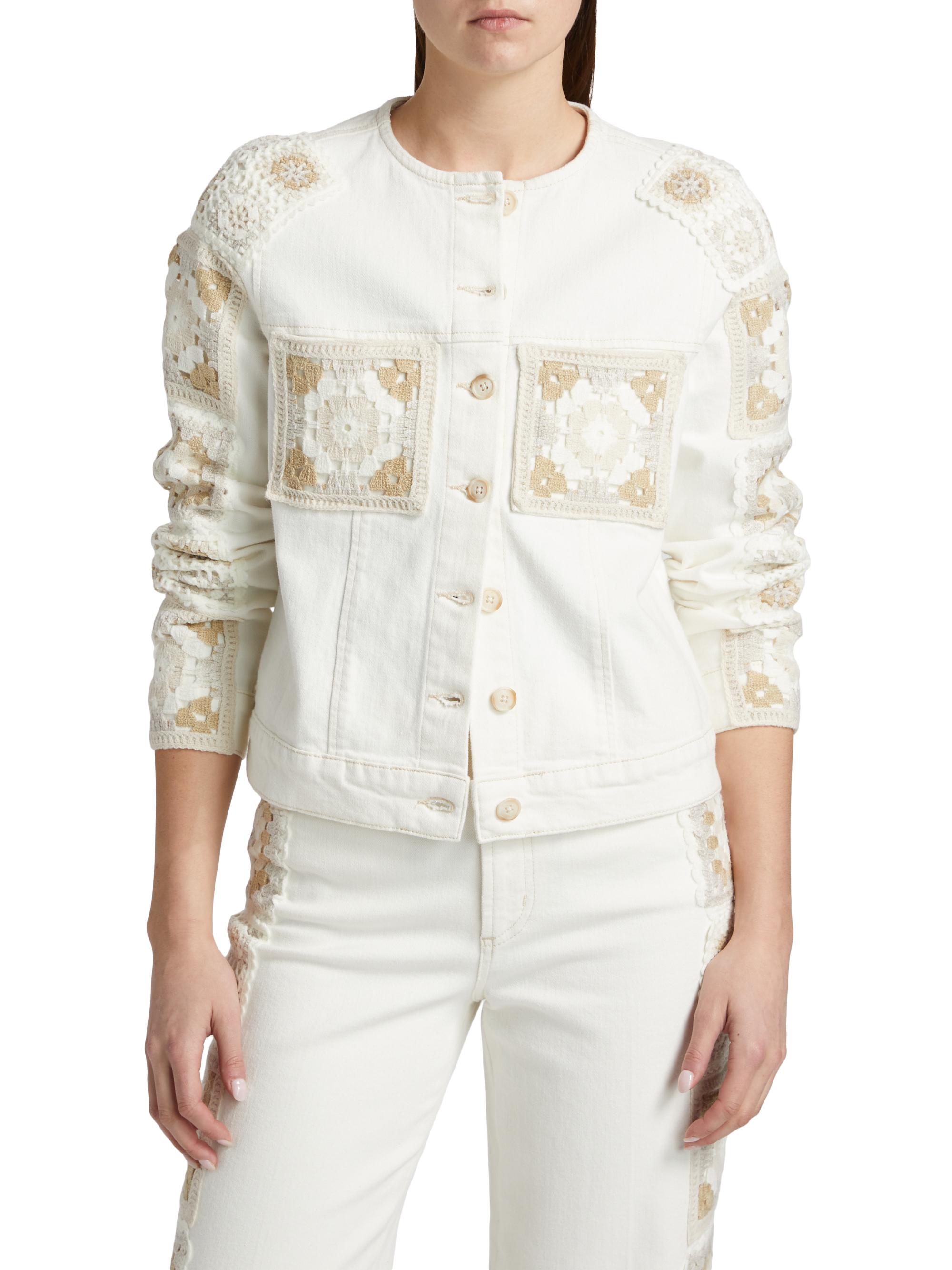 Rails Lido Embroidered Stretch-Denim Jacket | Saks Fifth Avenue