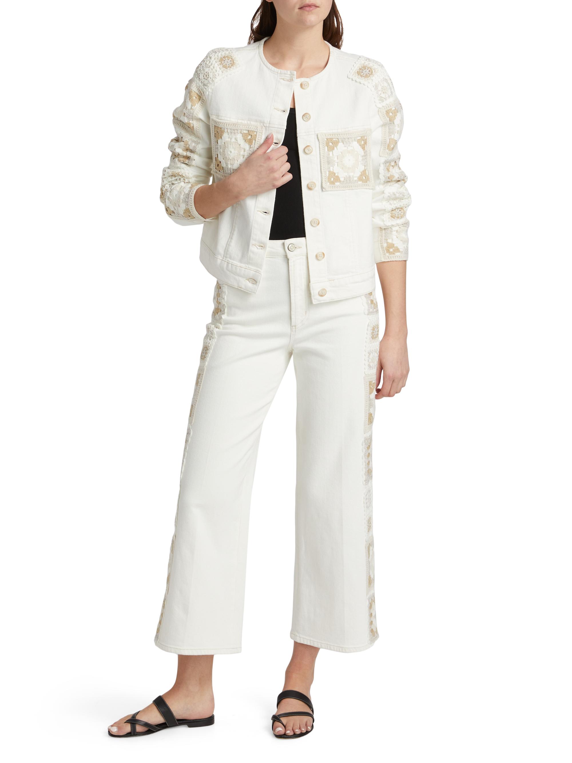 Rails Lido Embroidered Stretch-Denim Jacket | Saks Fifth Avenue