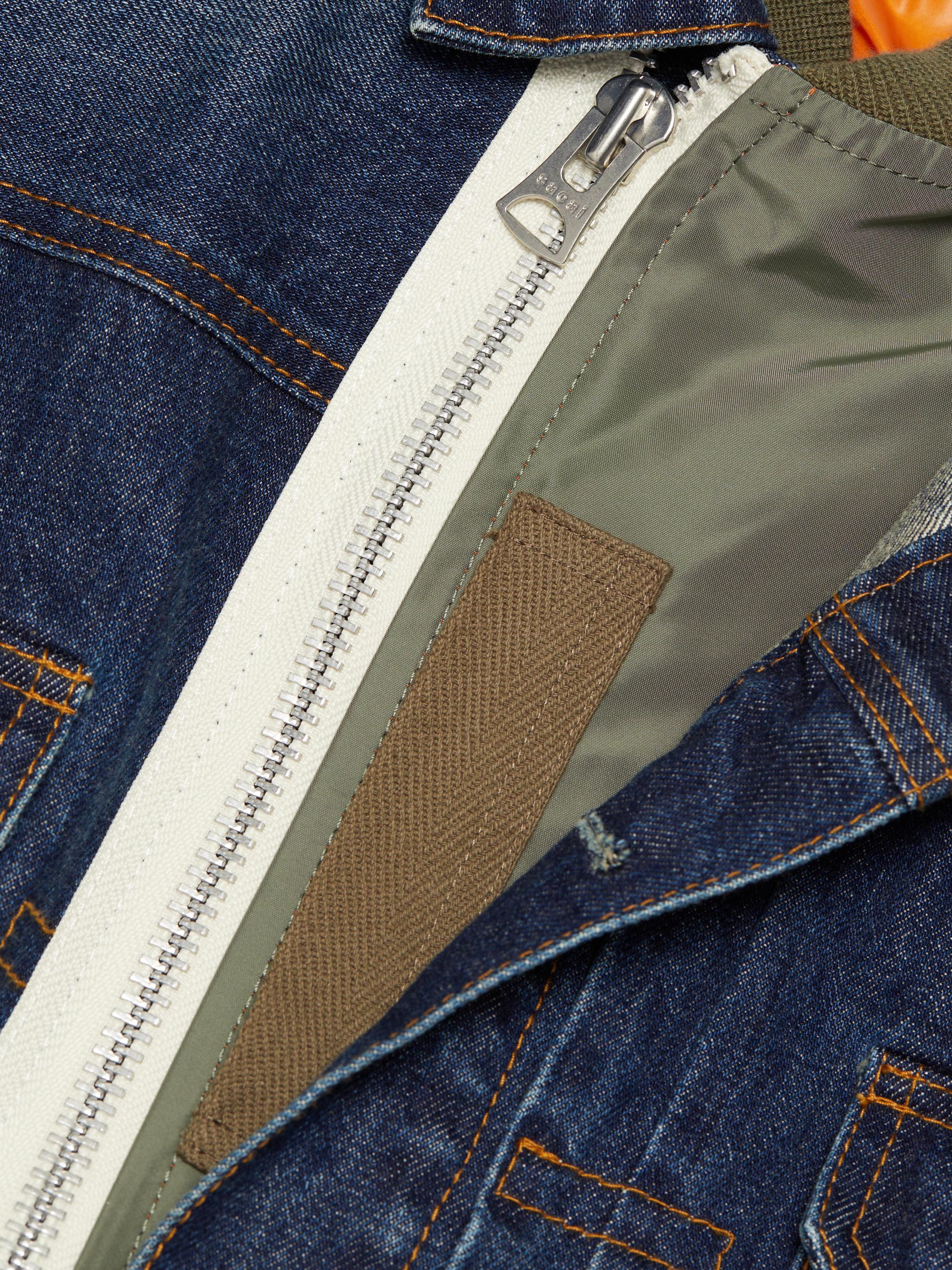 Sacai Denim x Nylon Twill Jacket | Saks Fifth Avenue
