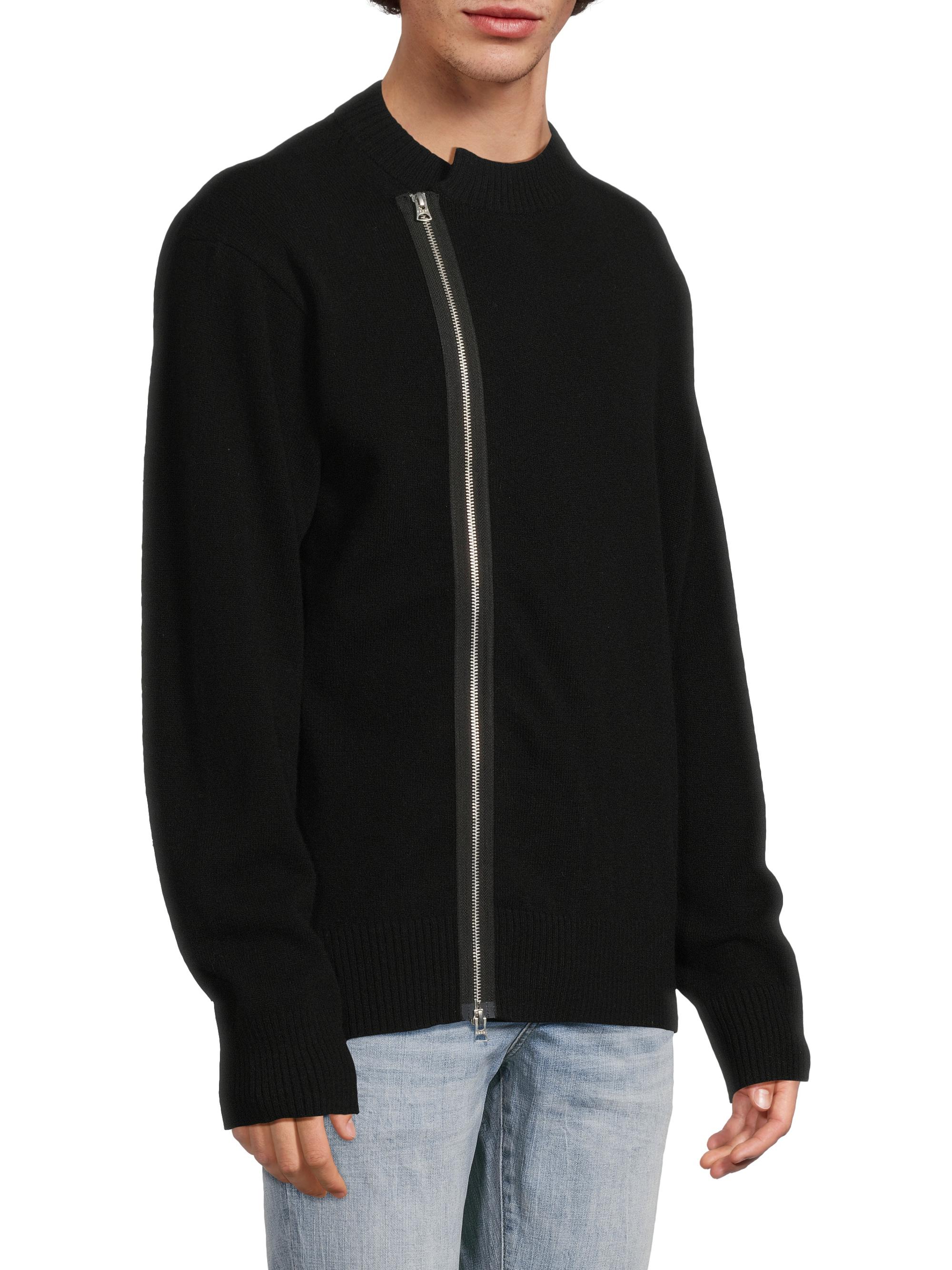 Sacai Wool Zip-Front Cardigan | Saks Fifth Avenue