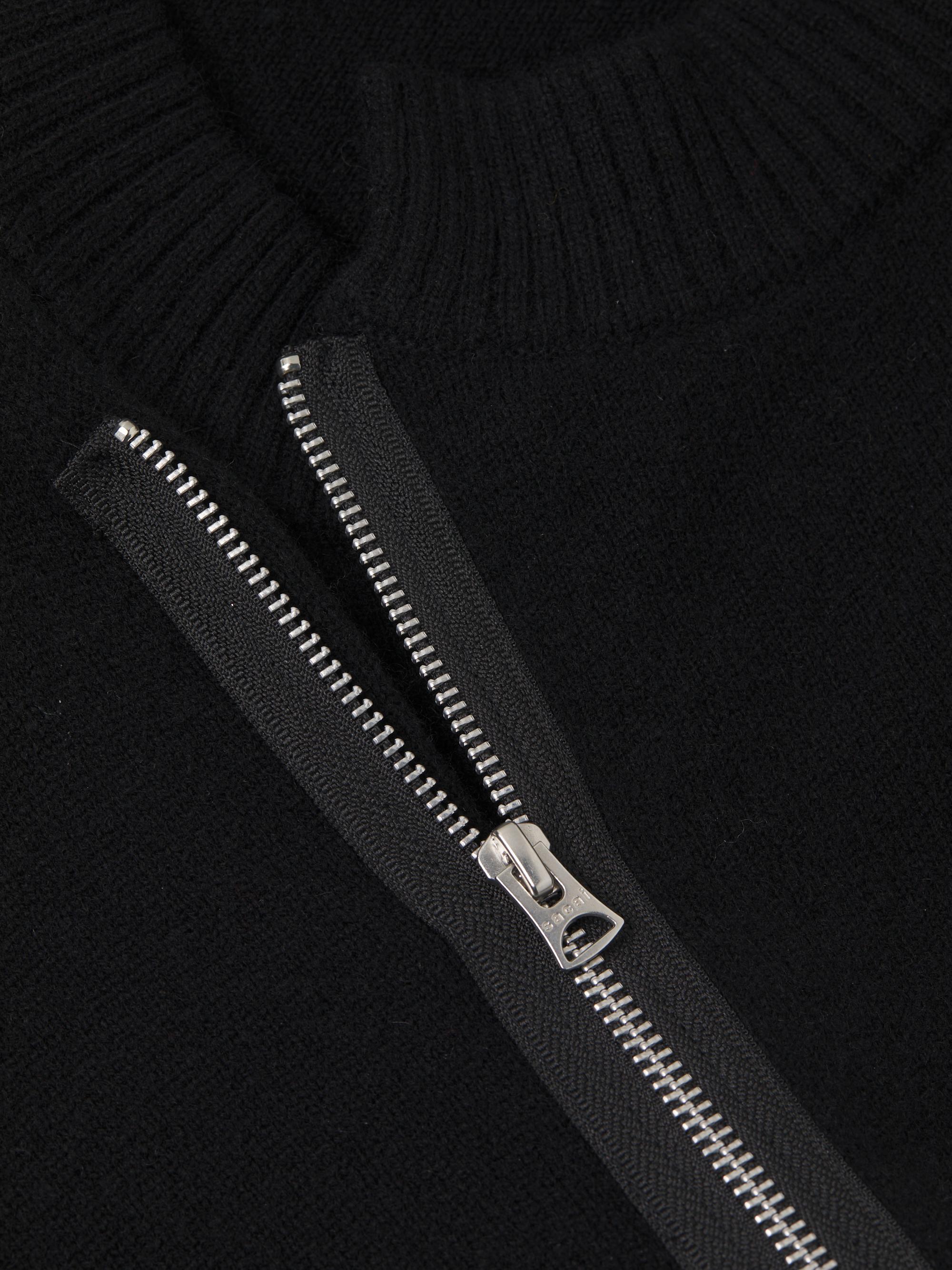 Sacai Wool Zip-Front Cardigan | Saks Fifth Avenue