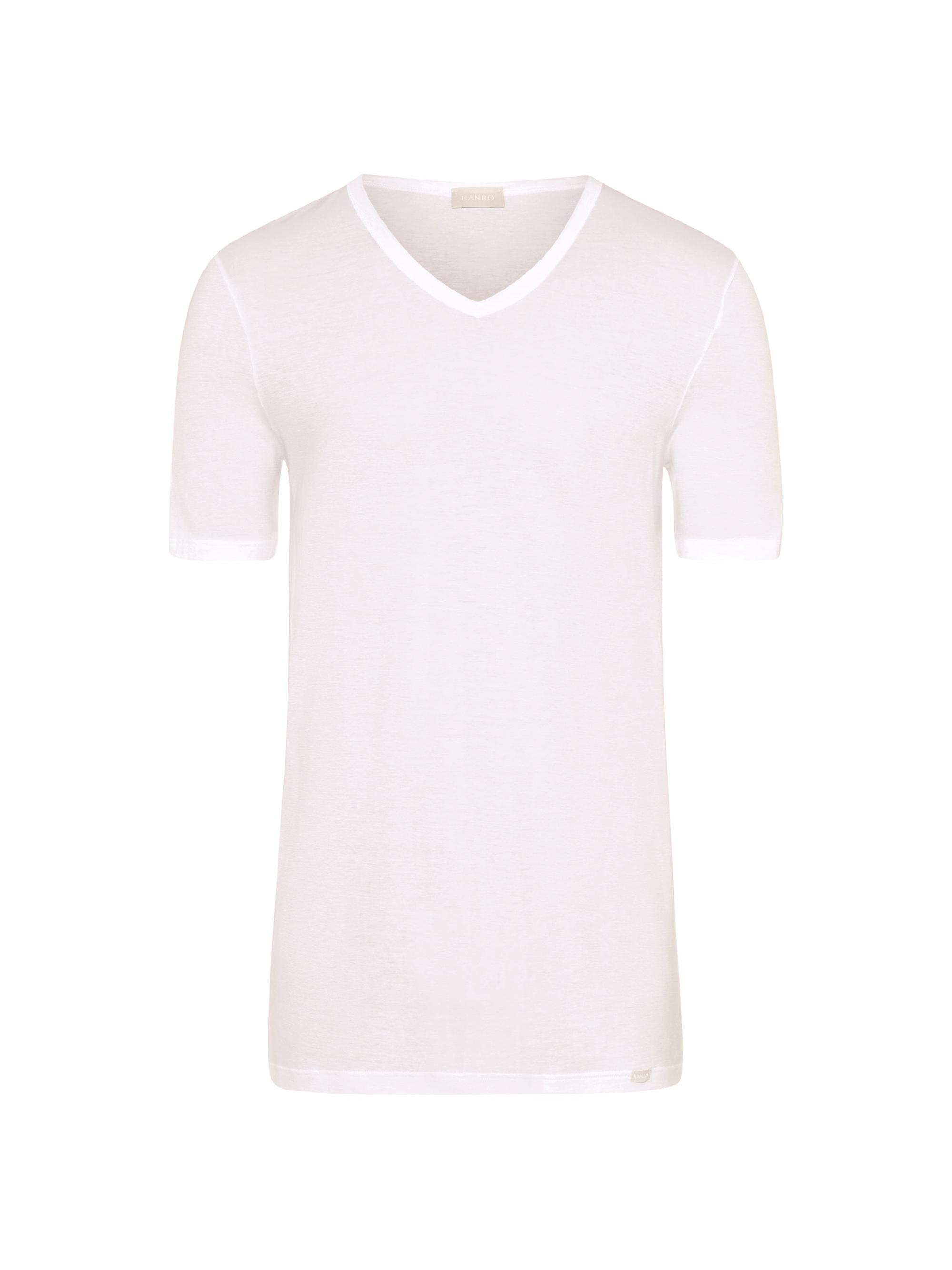 Hanro Men's Cotton V-Neck T-Shirt - White