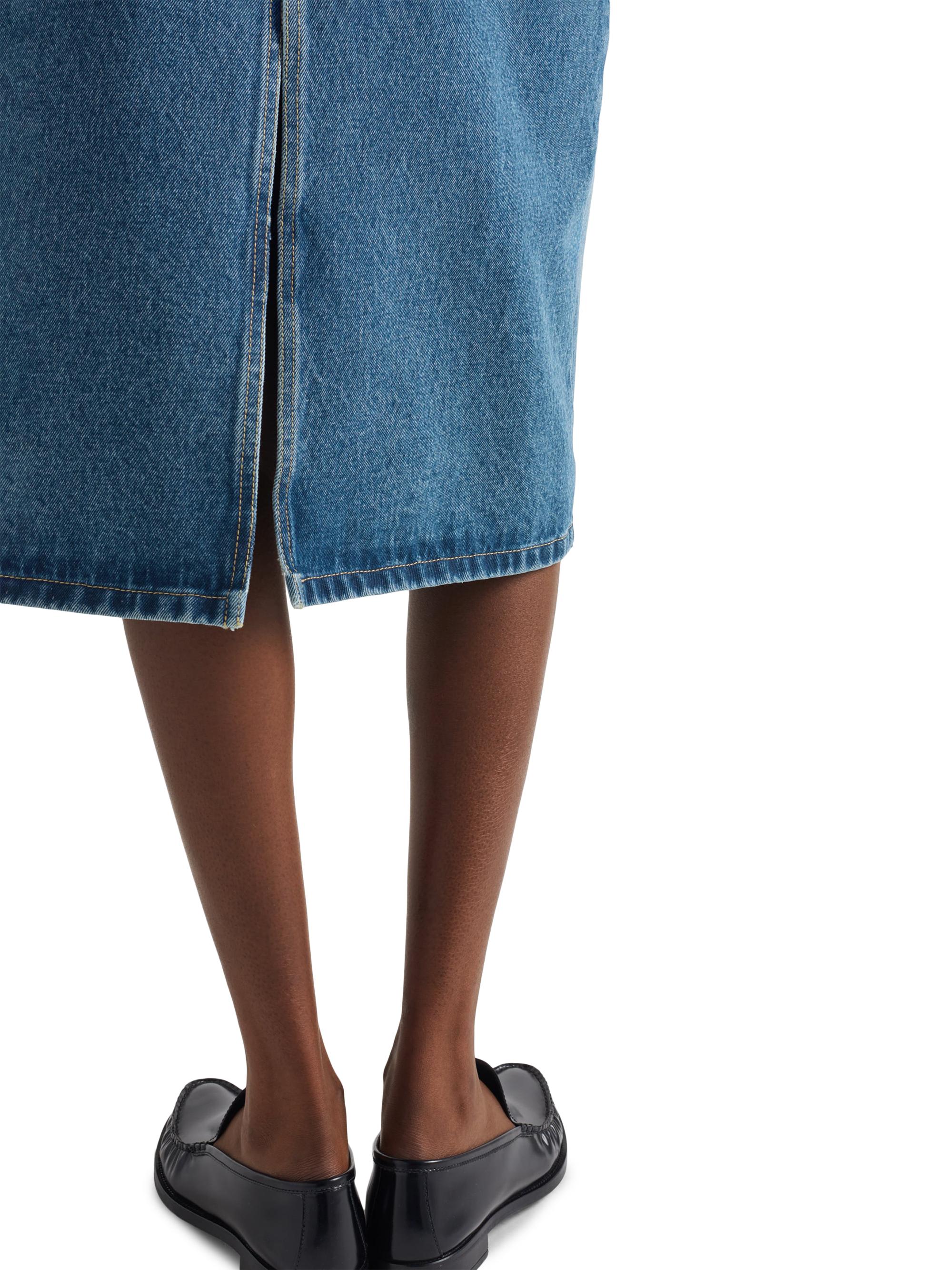 PRADA MILANO 44Sフレアースカート Prada Flared Denim Skirt | Saks Fifth Avenue