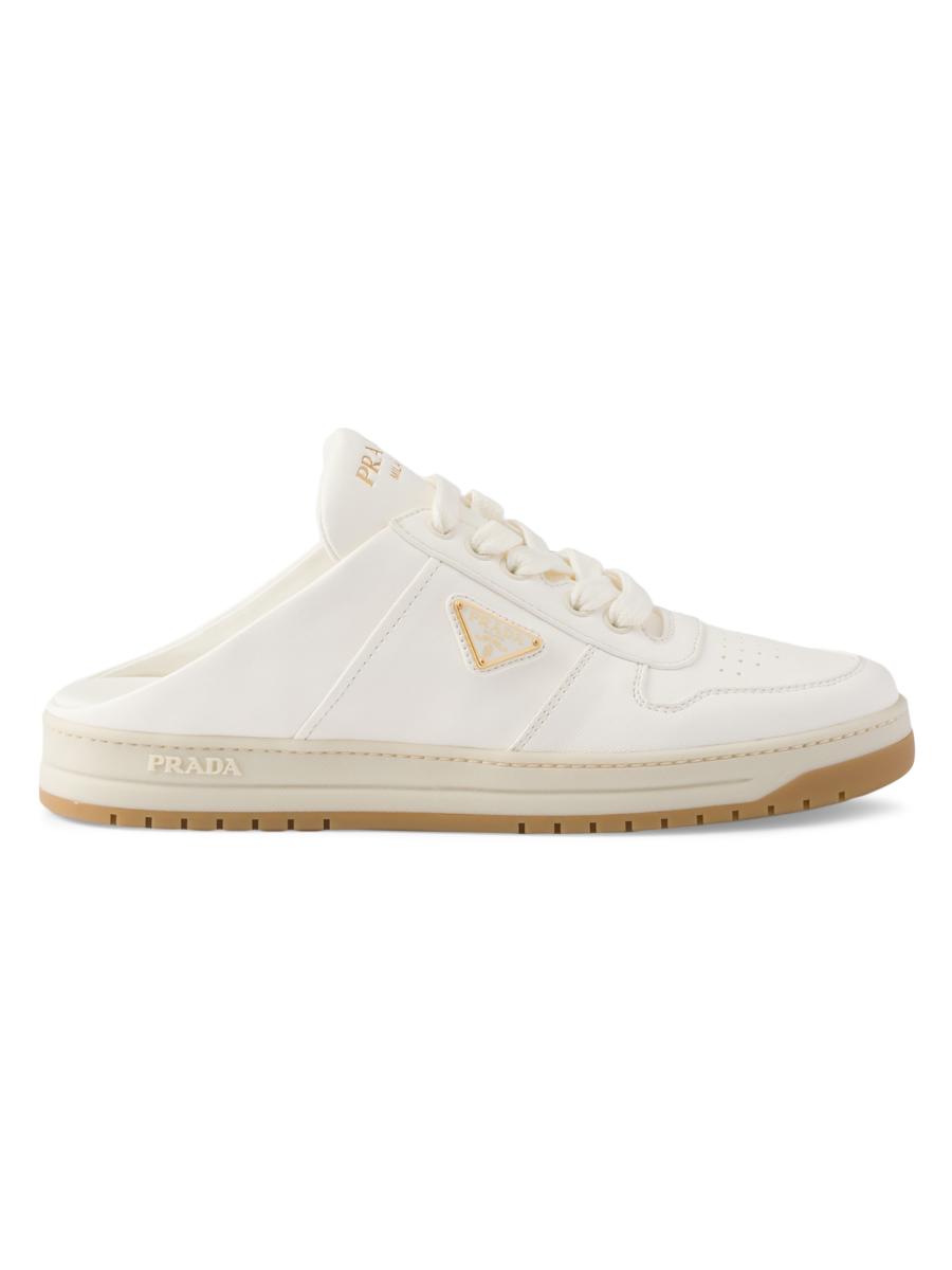 PRADA レザーモカシンシューズ Black Brushed Leather Monolith Mary Janes | PRADA