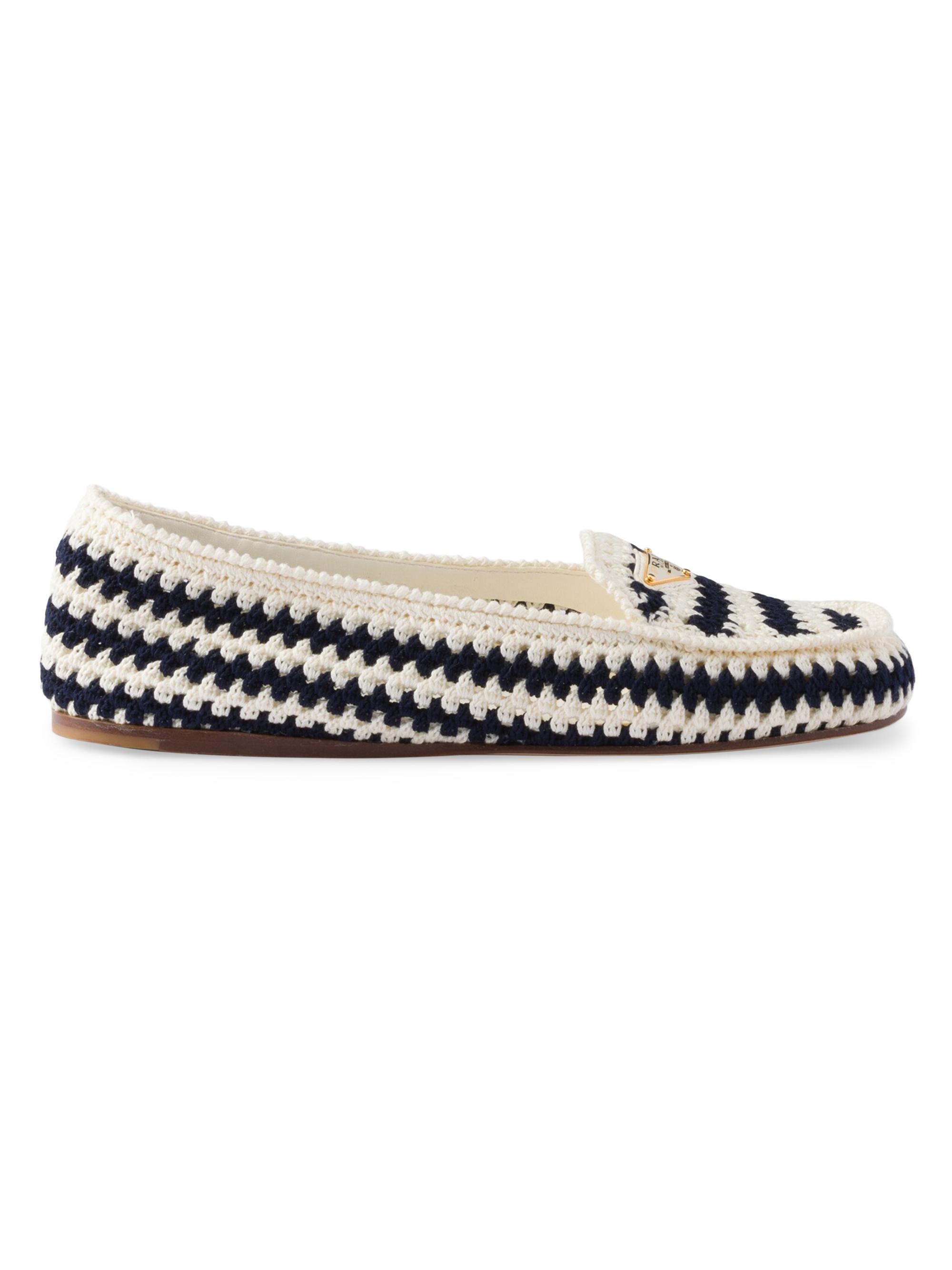 Prada Crochet Loafers | Saks Fifth Avenue