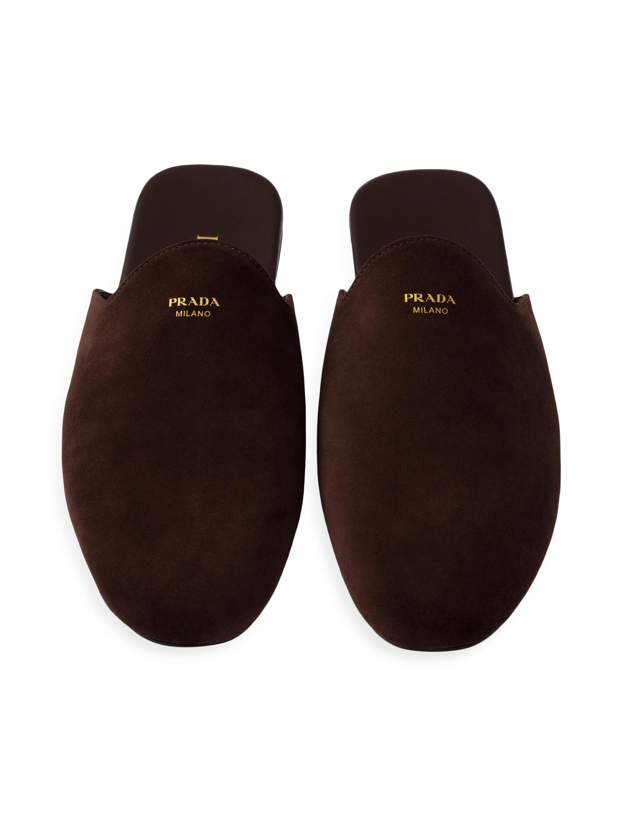 Prada Suede Mules | Saks Fifth Avenue