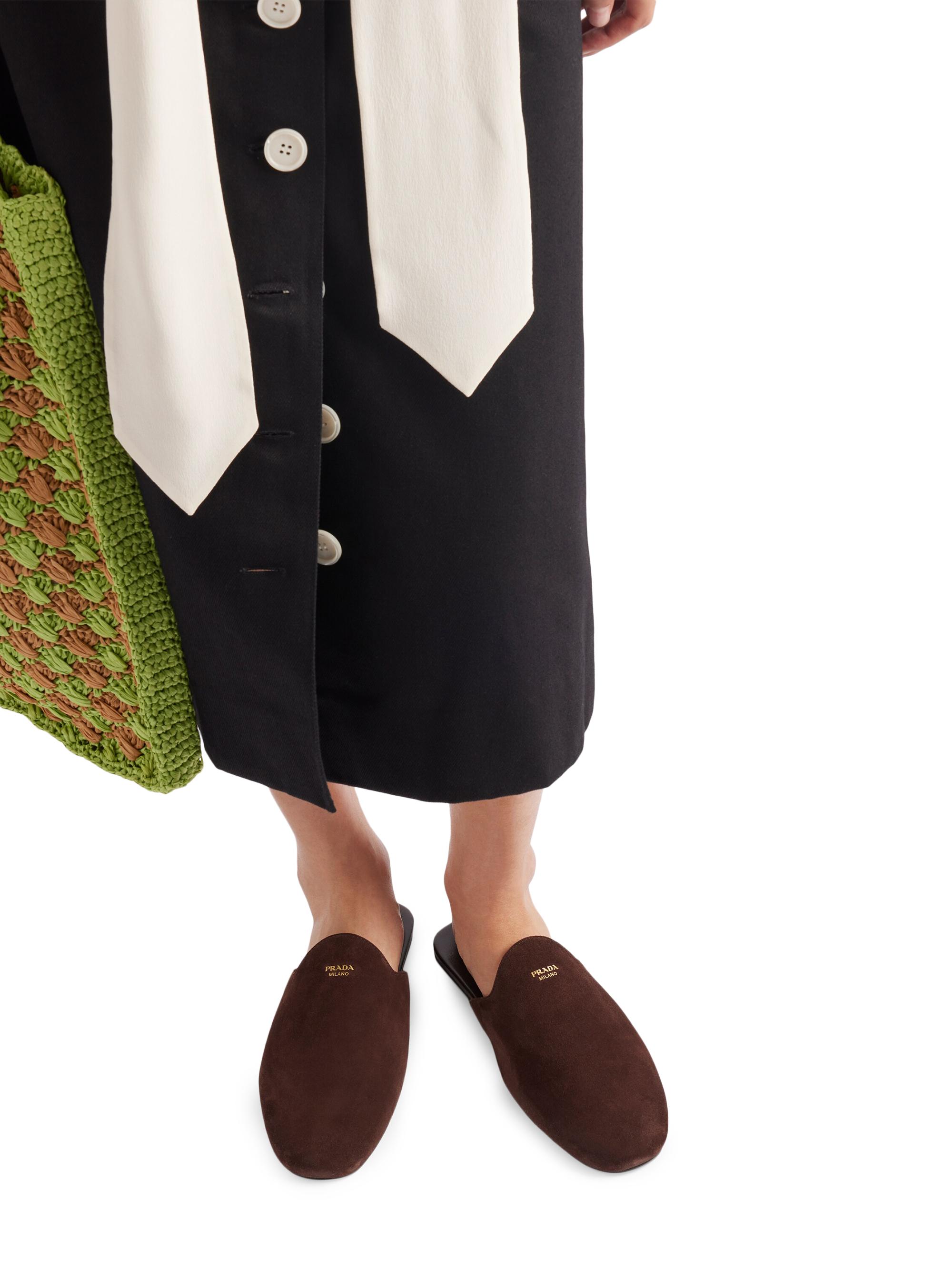 archive PRADA Suede Mulesスウェード ミュール パンプス Prada Suede Mules | Saks Fifth Avenue