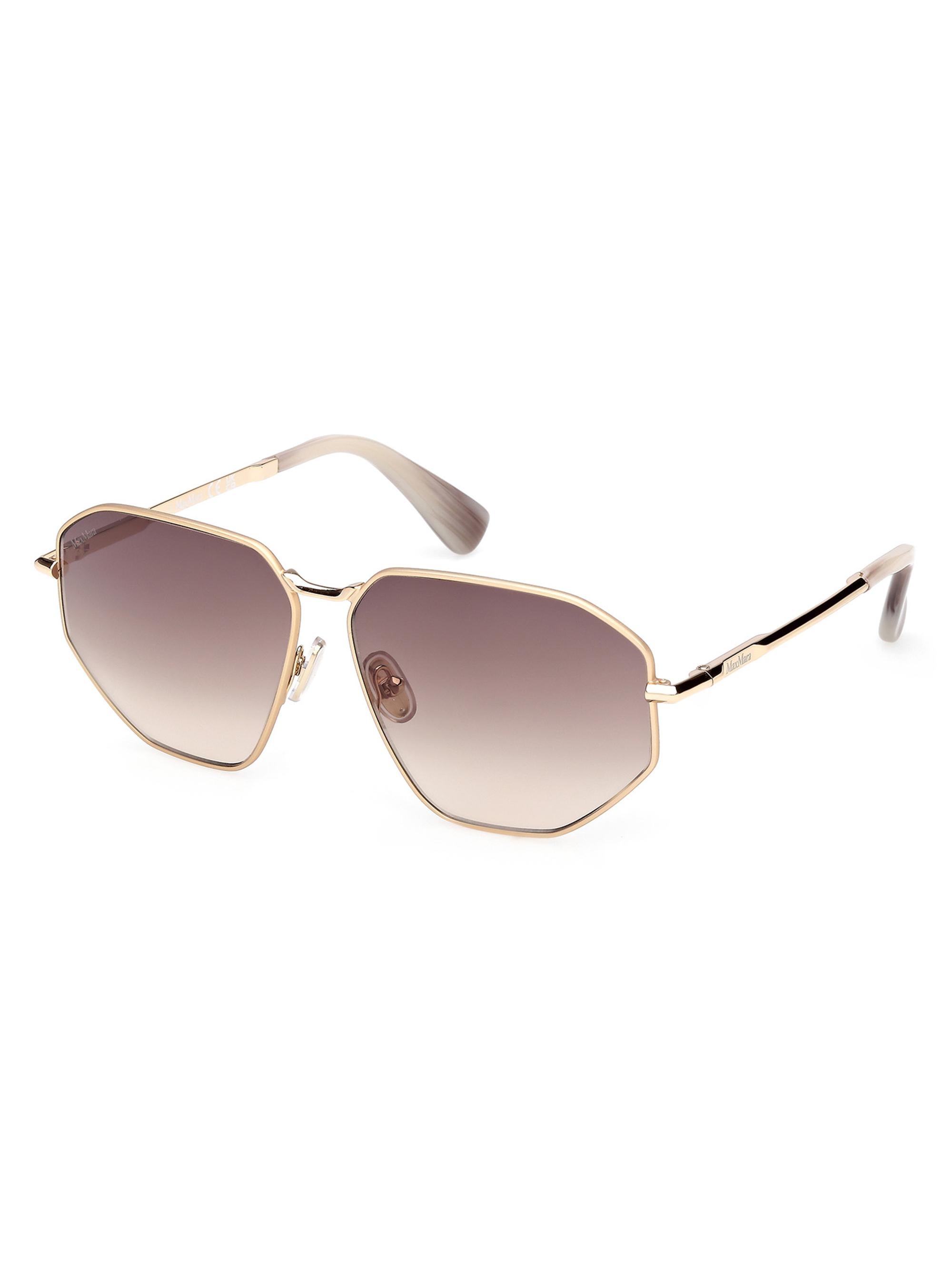 Max Mara Women's Miller-4 59MM Geometric Sunglasses - Pale Gold Brown