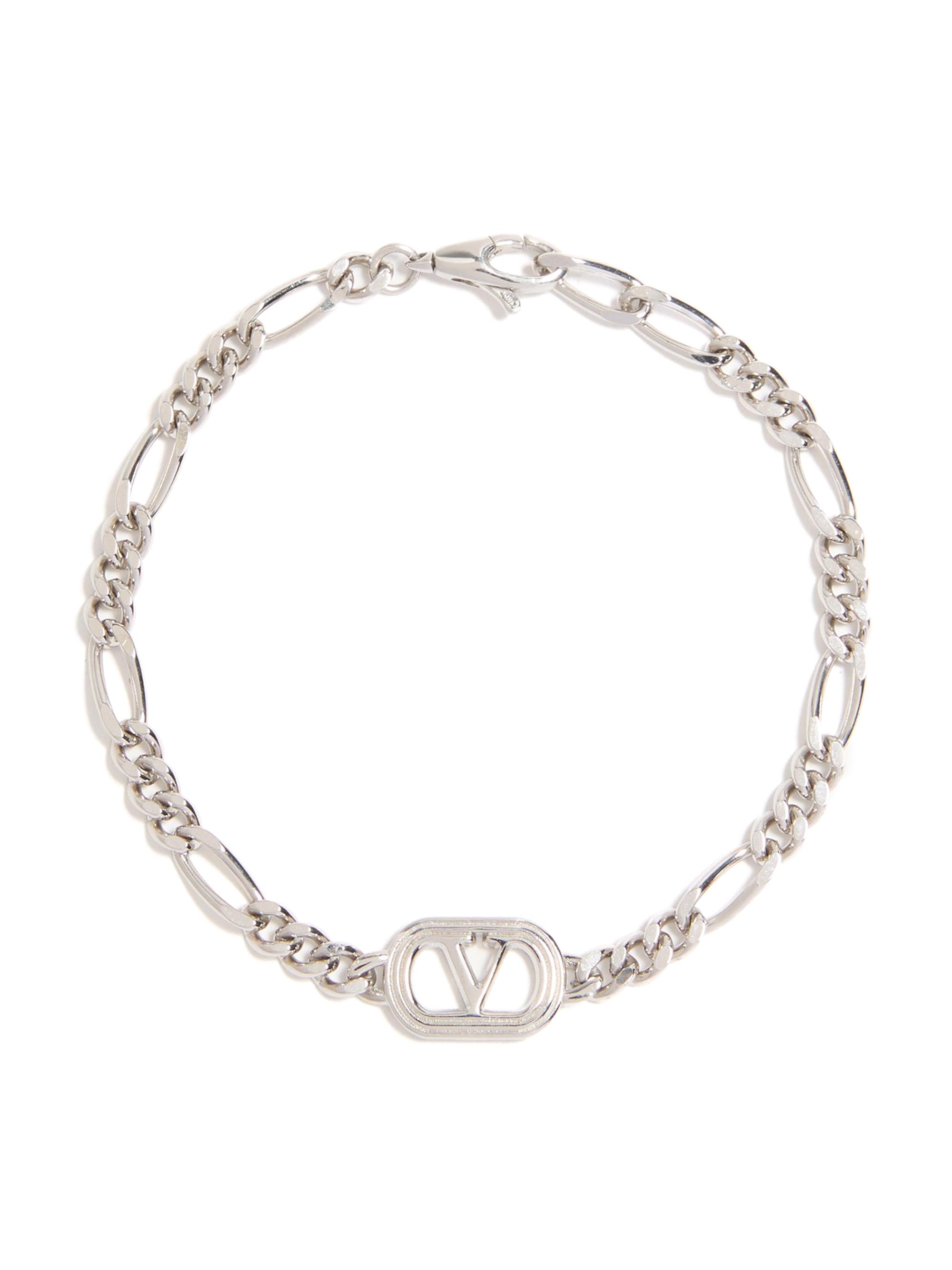 Valentino Garavani Men's Ovalette Metal Bracelet - Transparent