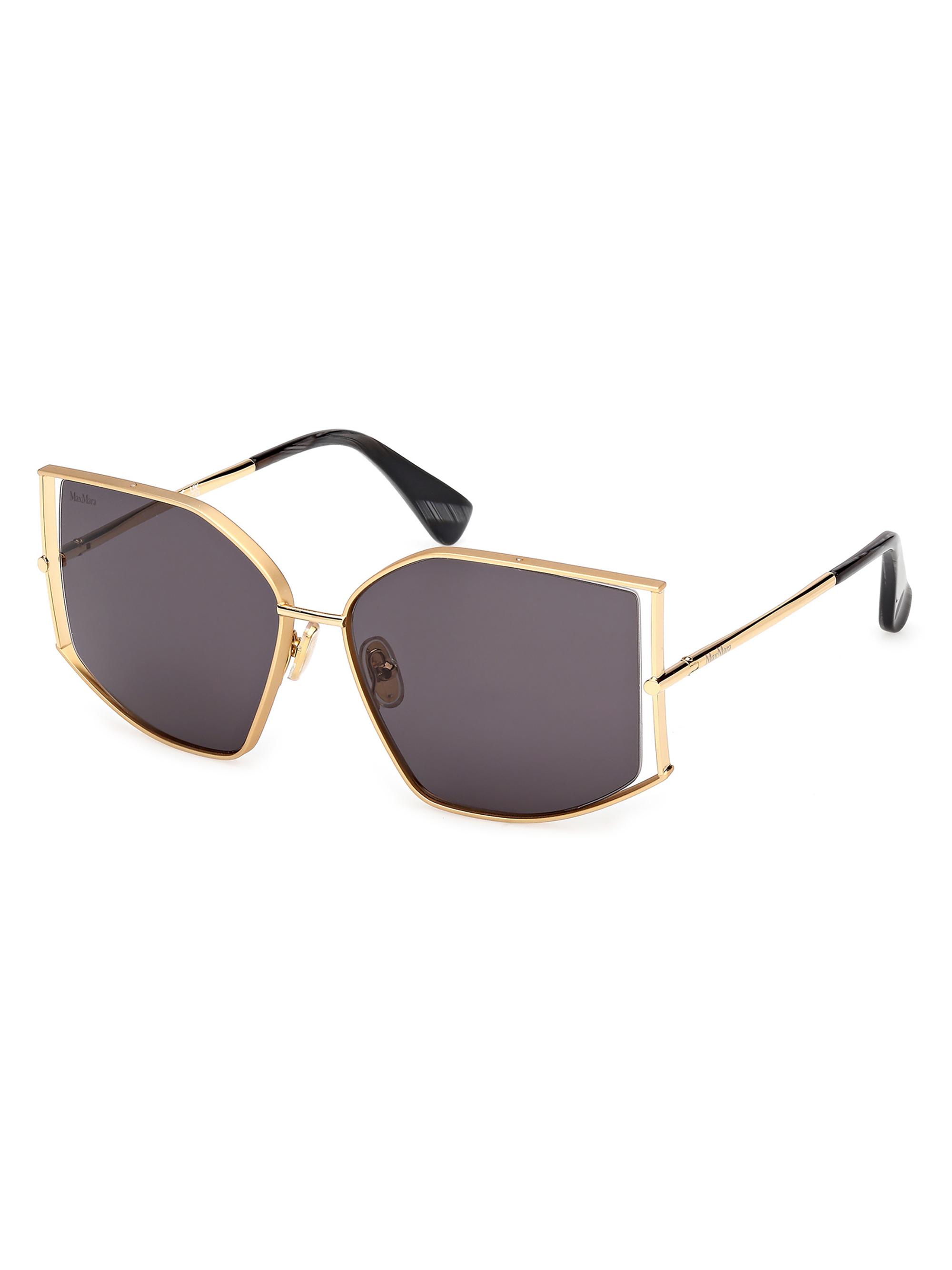 Max Mara Women's Menton-4 59MM Cat-Eye Sunglasses - Shiny Black Gold Smoke