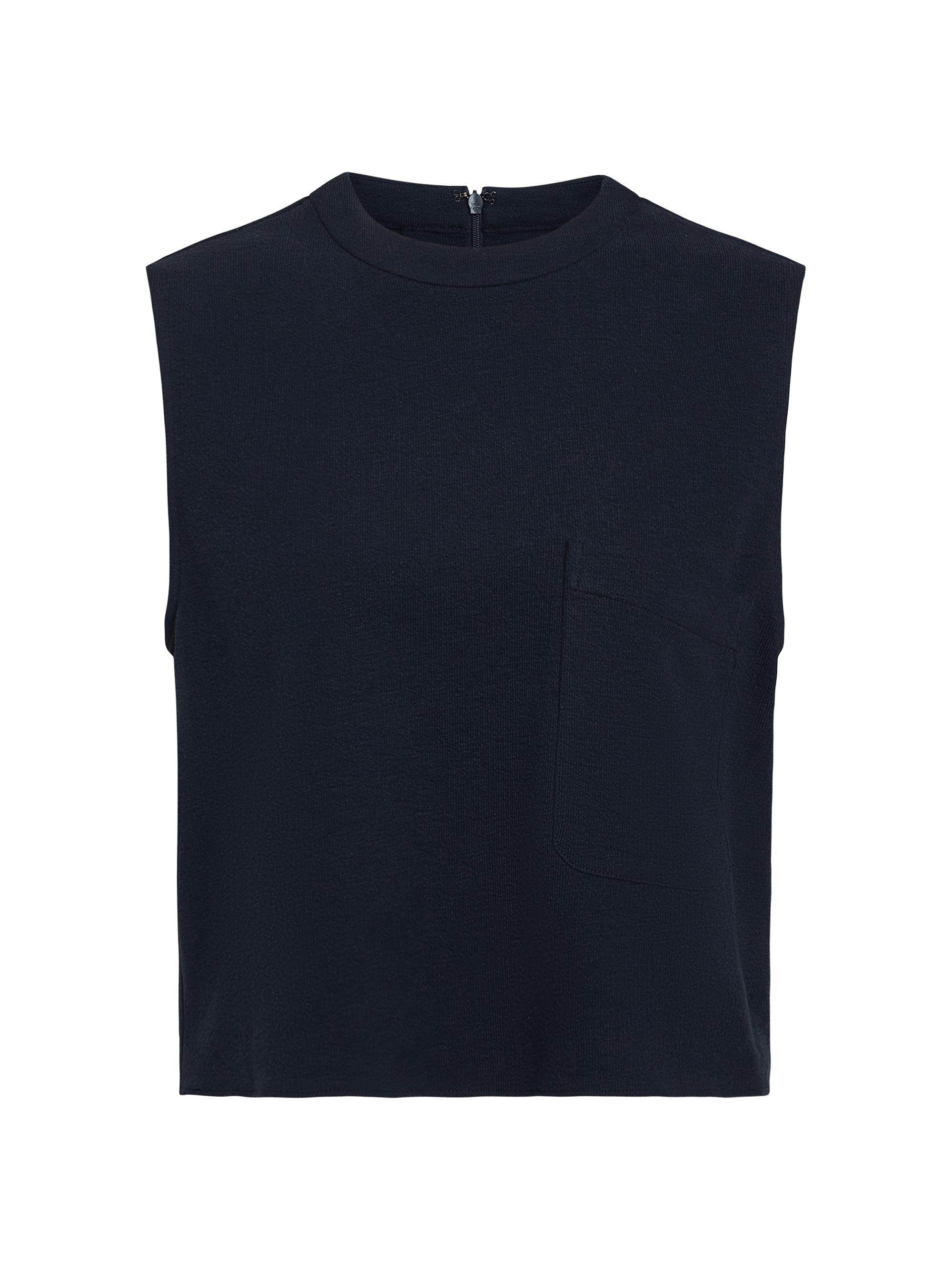 TWP Women's Short Muscle Cotton-Blend Tank - Midnight