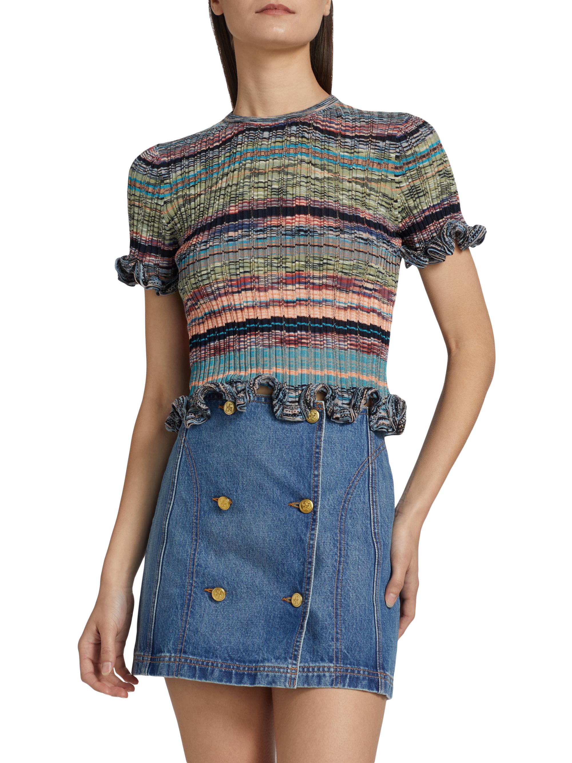 Ulla Johnson Miya Space-Dyed Knit Top | Saks Fifth Avenue