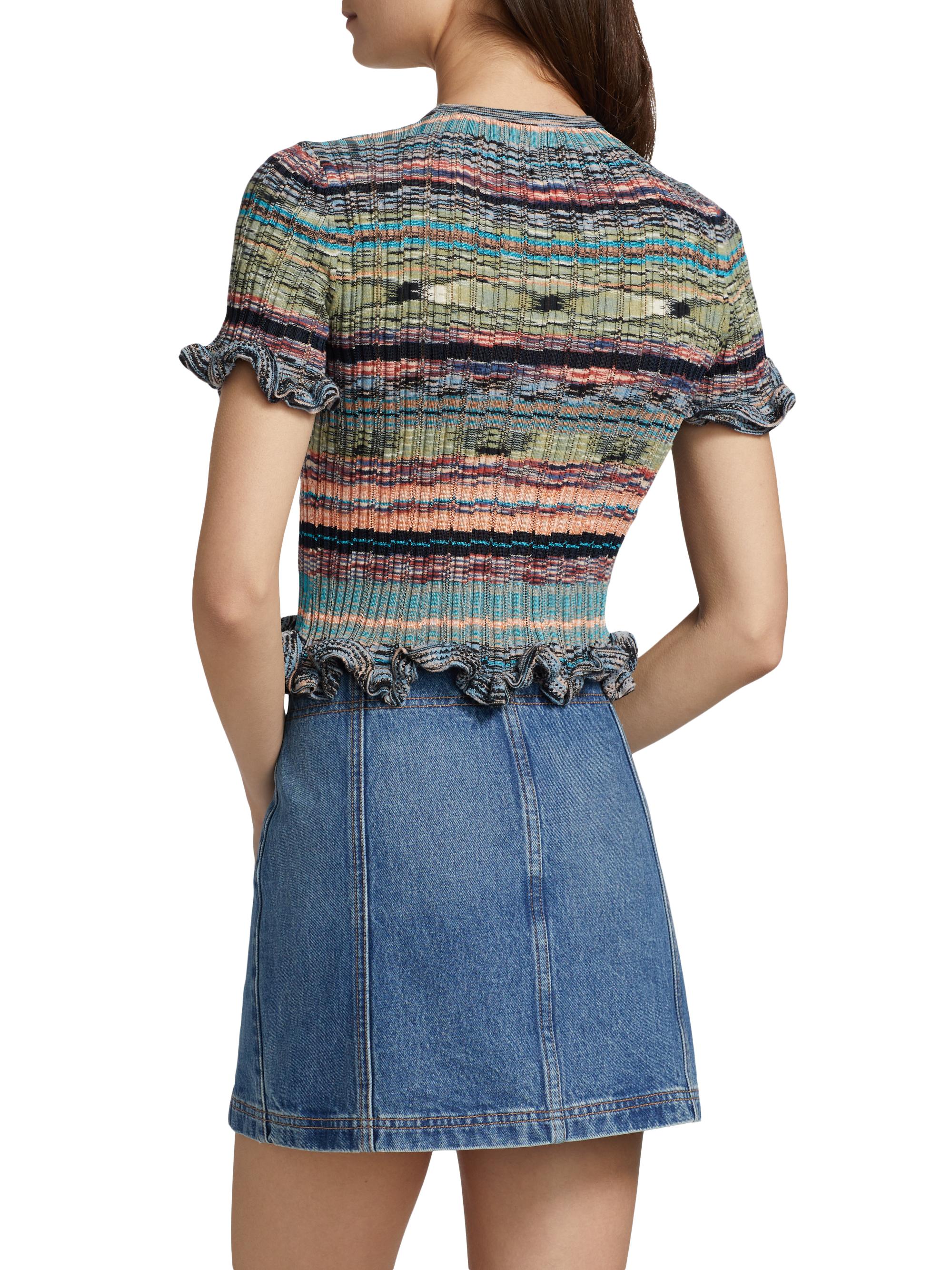 AMERI♡MEDI PURIPURI SHORT KNIT TOP MEDI PURIPURI SHORT KNIT TOP